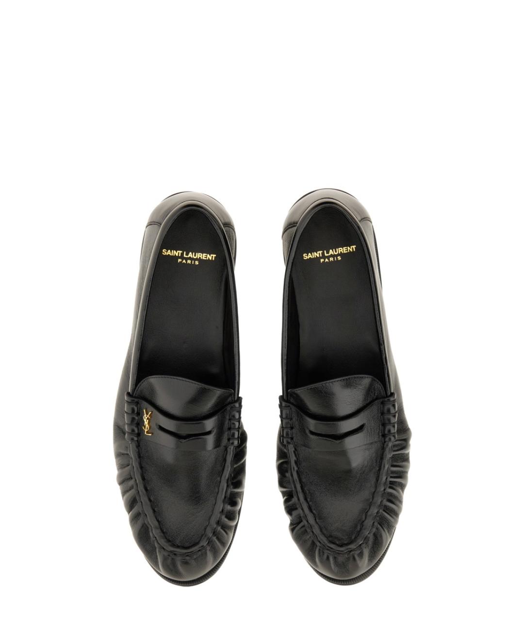 SAINT LAURENT Черные лоферы, фото 2