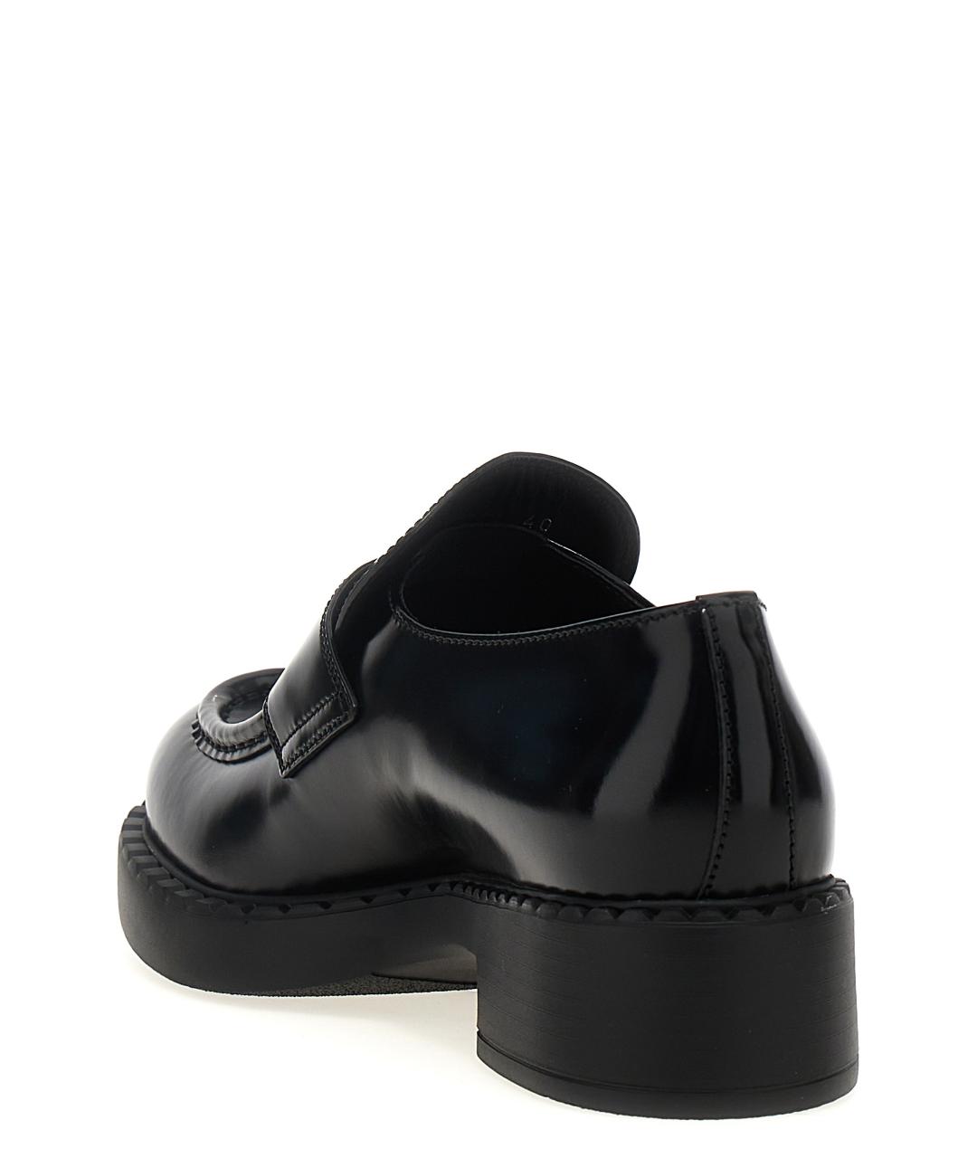 PRADA Черные кожаные лоферы, фото 3