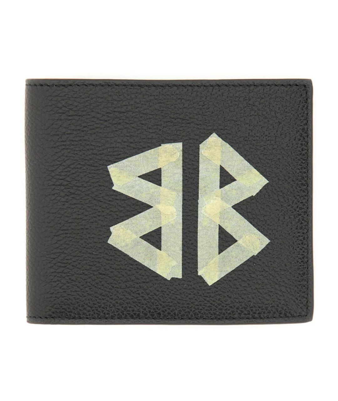 BALENCIAGA Черный кожаный кошелек, фото 1