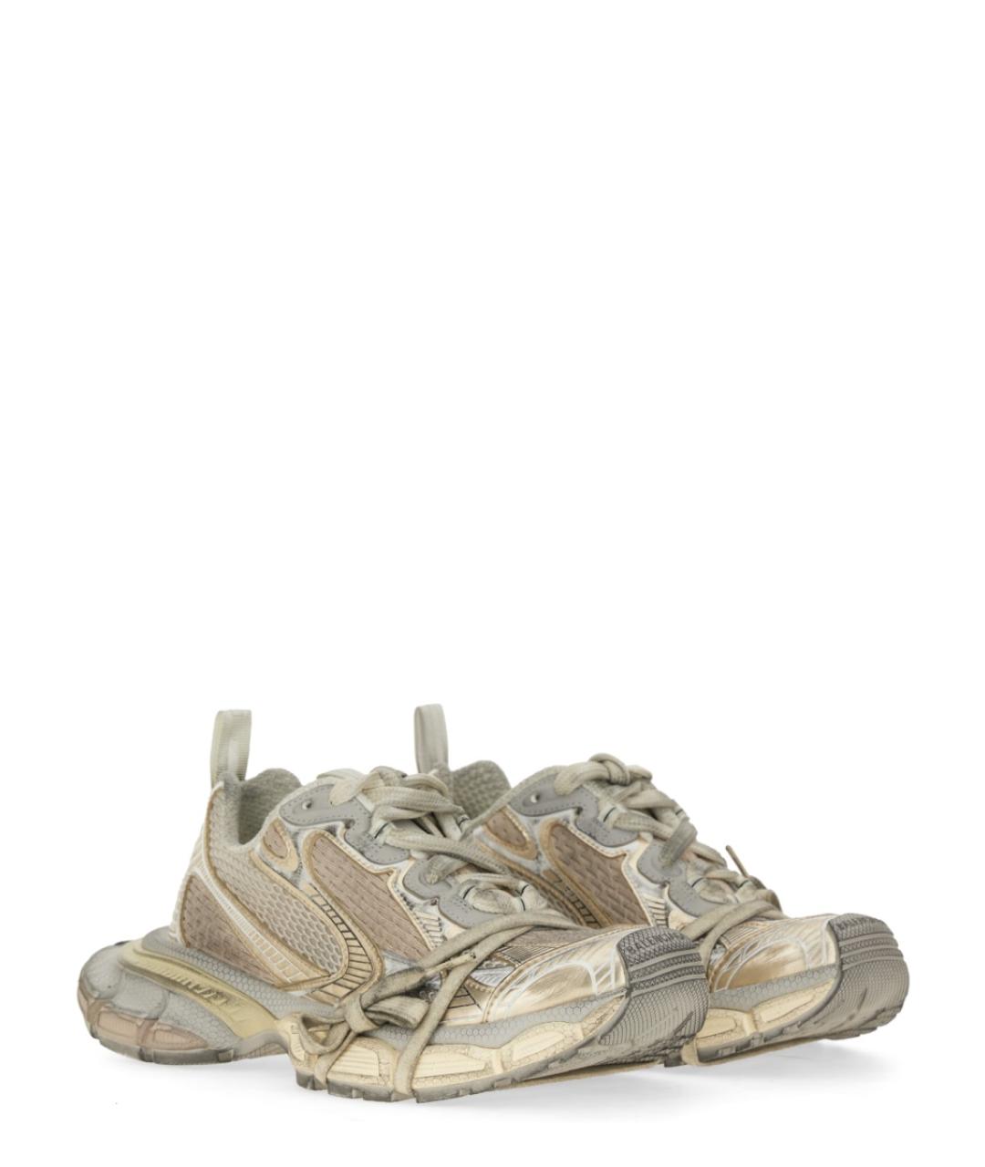 BALENCIAGA Бежевые текстильные кроссовки, фото 2