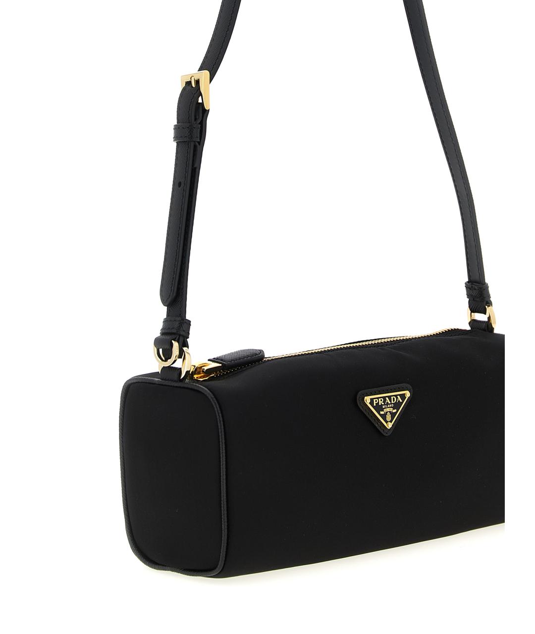 PRADA Черная синтетическая сумка через плечо, фото 3