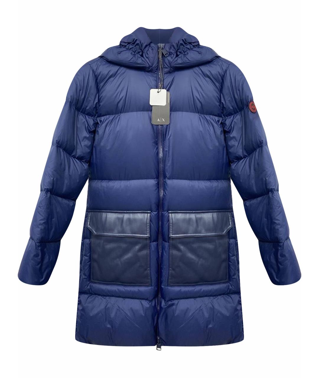 ARMANI EXCHANGE Темно-синий пуховик, фото 1