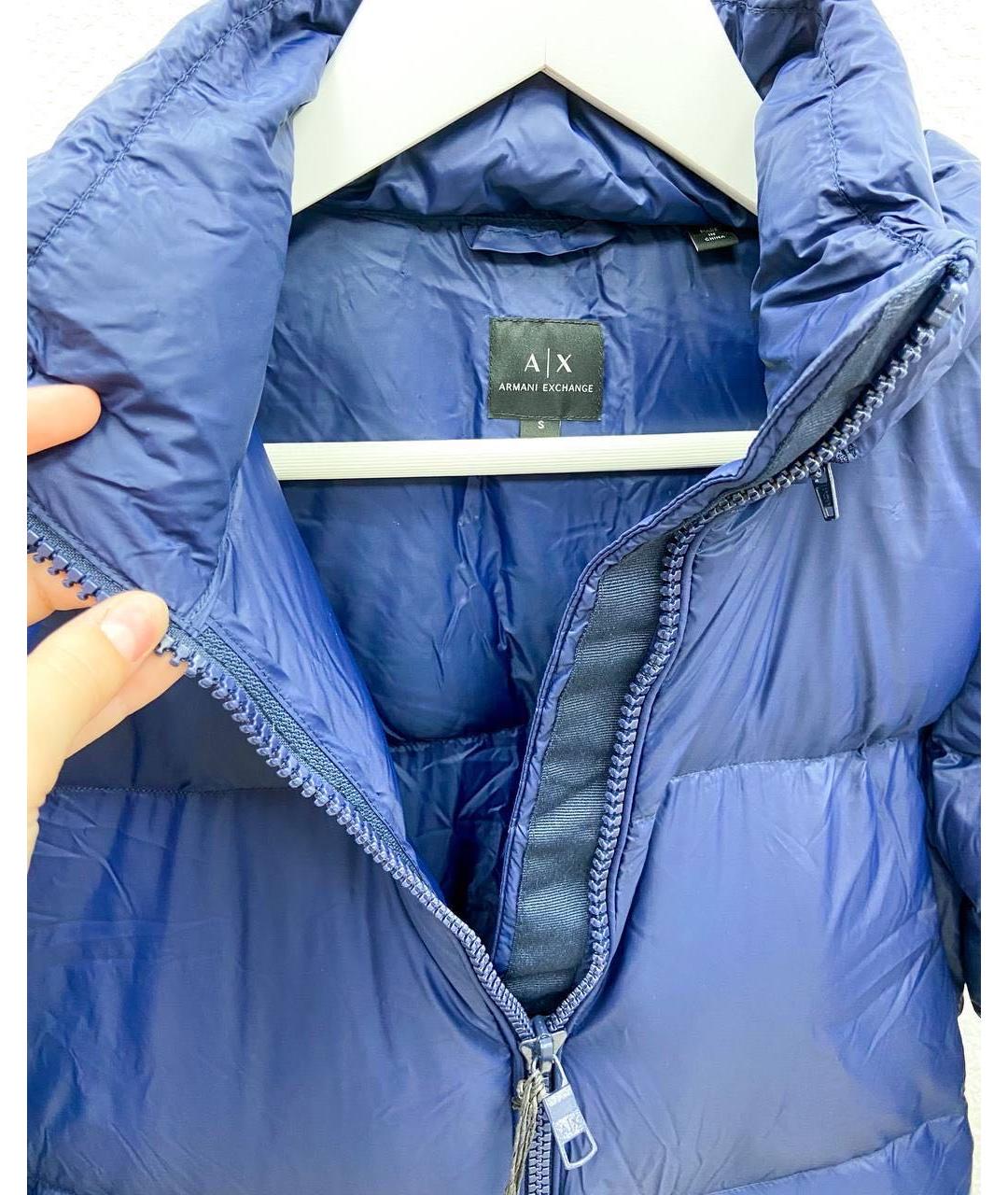 ARMANI EXCHANGE Темно-синий пуховик, фото 6