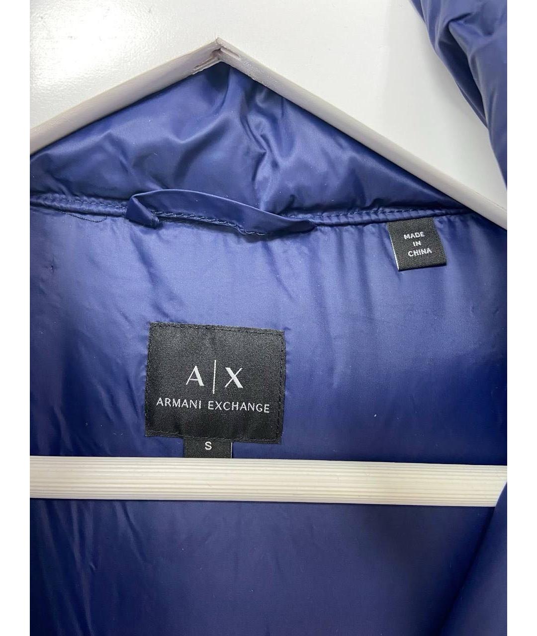 ARMANI EXCHANGE Темно-синий пуховик, фото 3