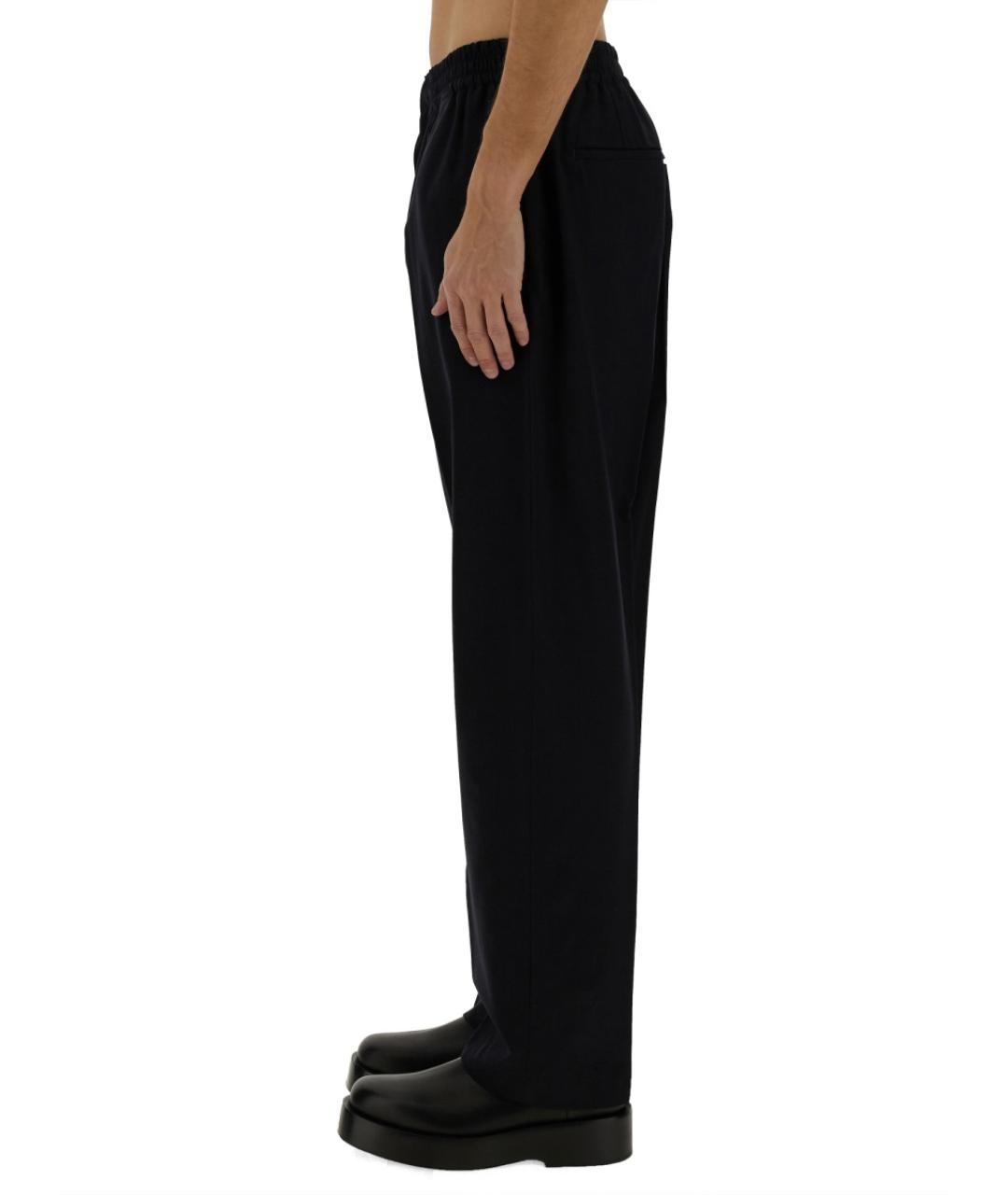 BOTTEGA VENETA Синие шерстяные повседневные брюки, фото 5