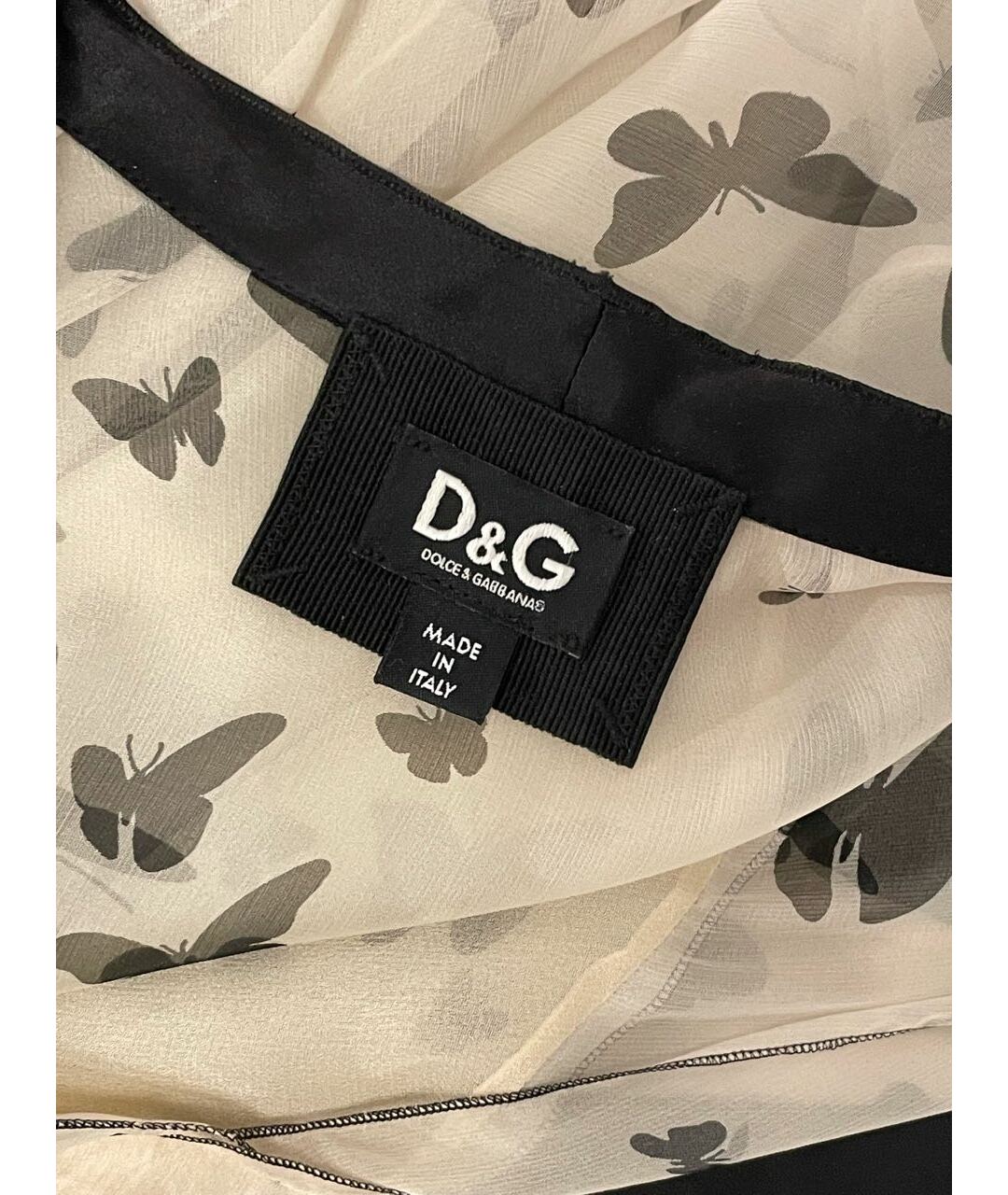 DOLCE&GABBANA Белое шелковое вечернее платье, фото 3