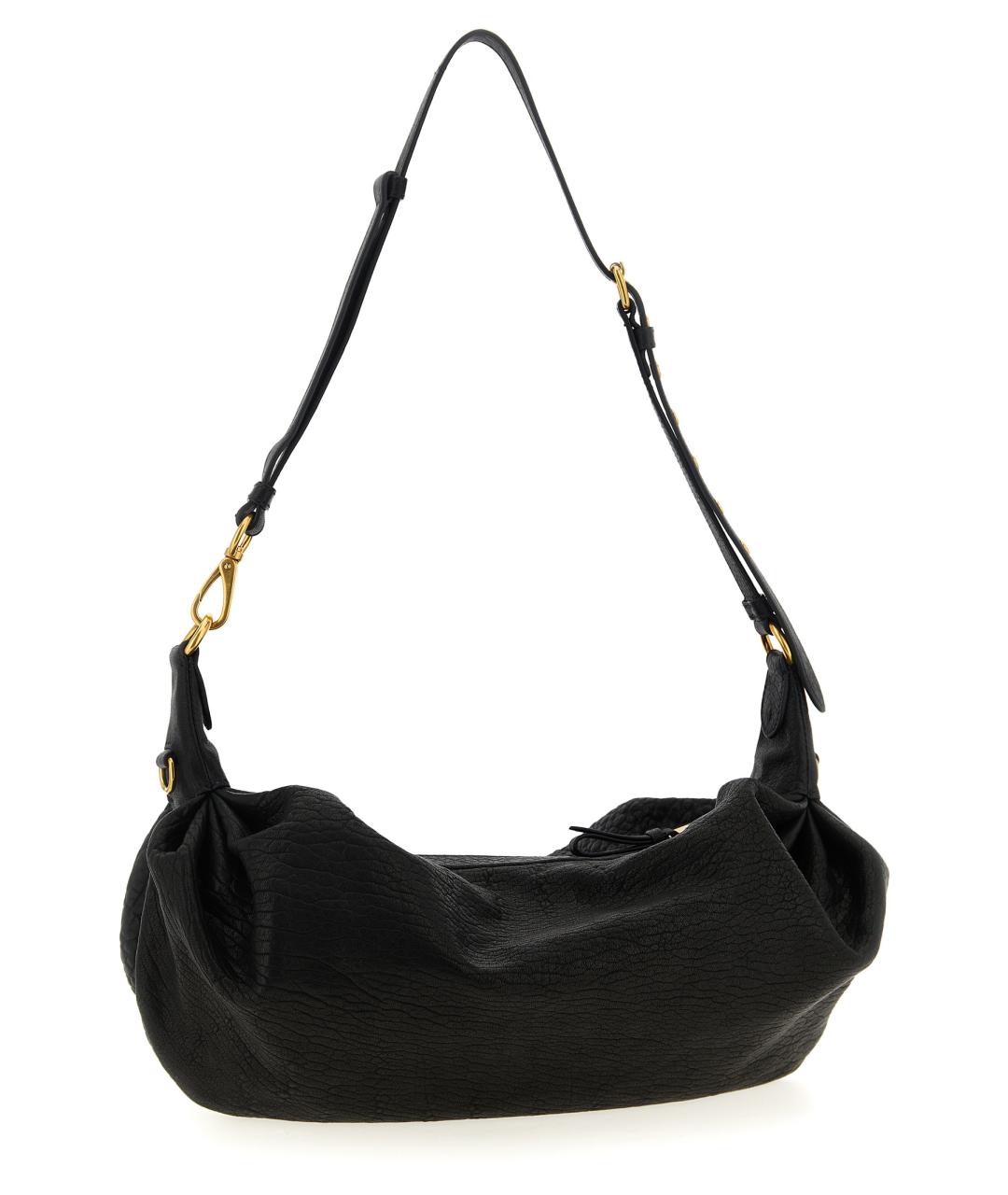 MIU MIU Черная кожаная сумка через плечо, фото 2