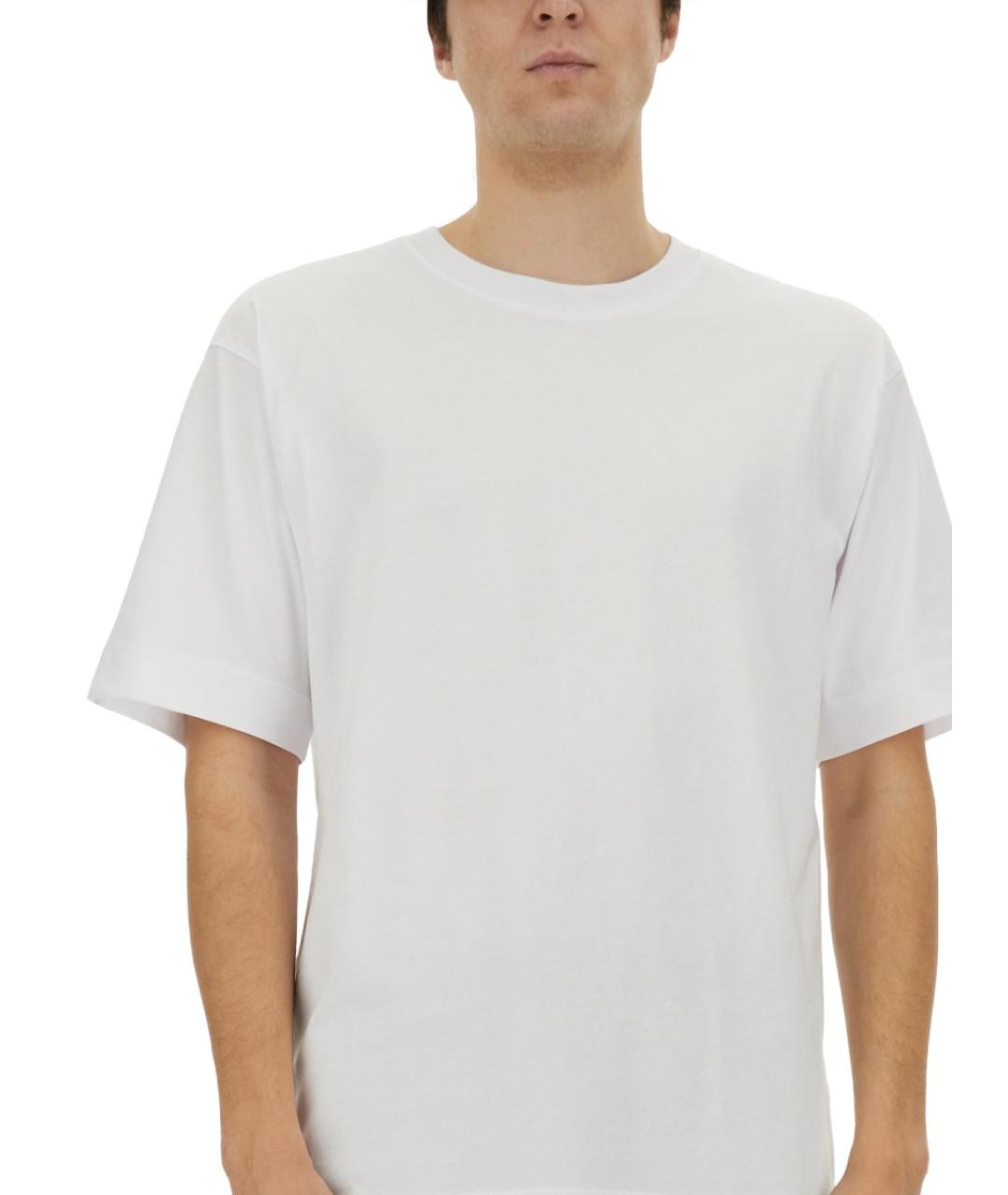 DRIES VAN NOTEN Белая хлопковая футболка, фото 4