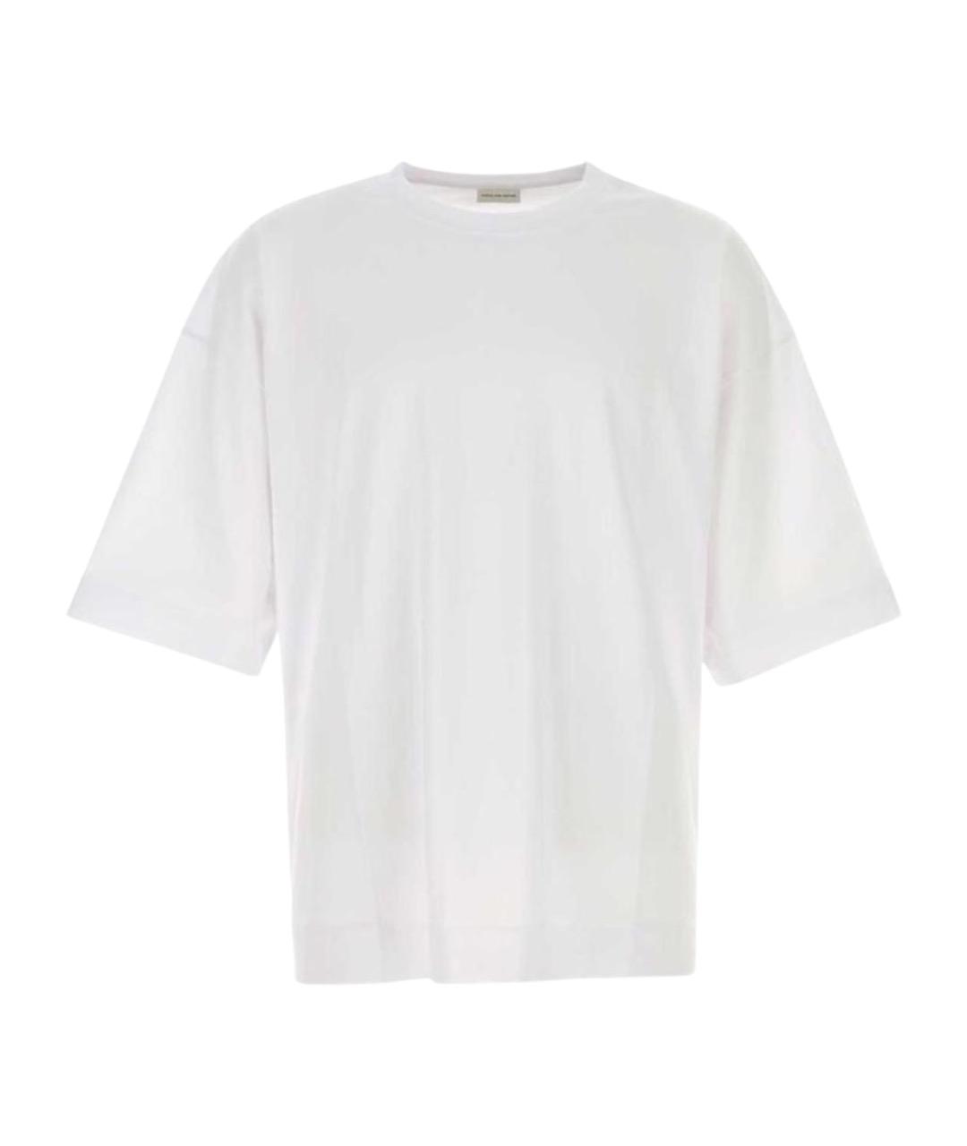 DRIES VAN NOTEN Белая хлопковая футболка, фото 1