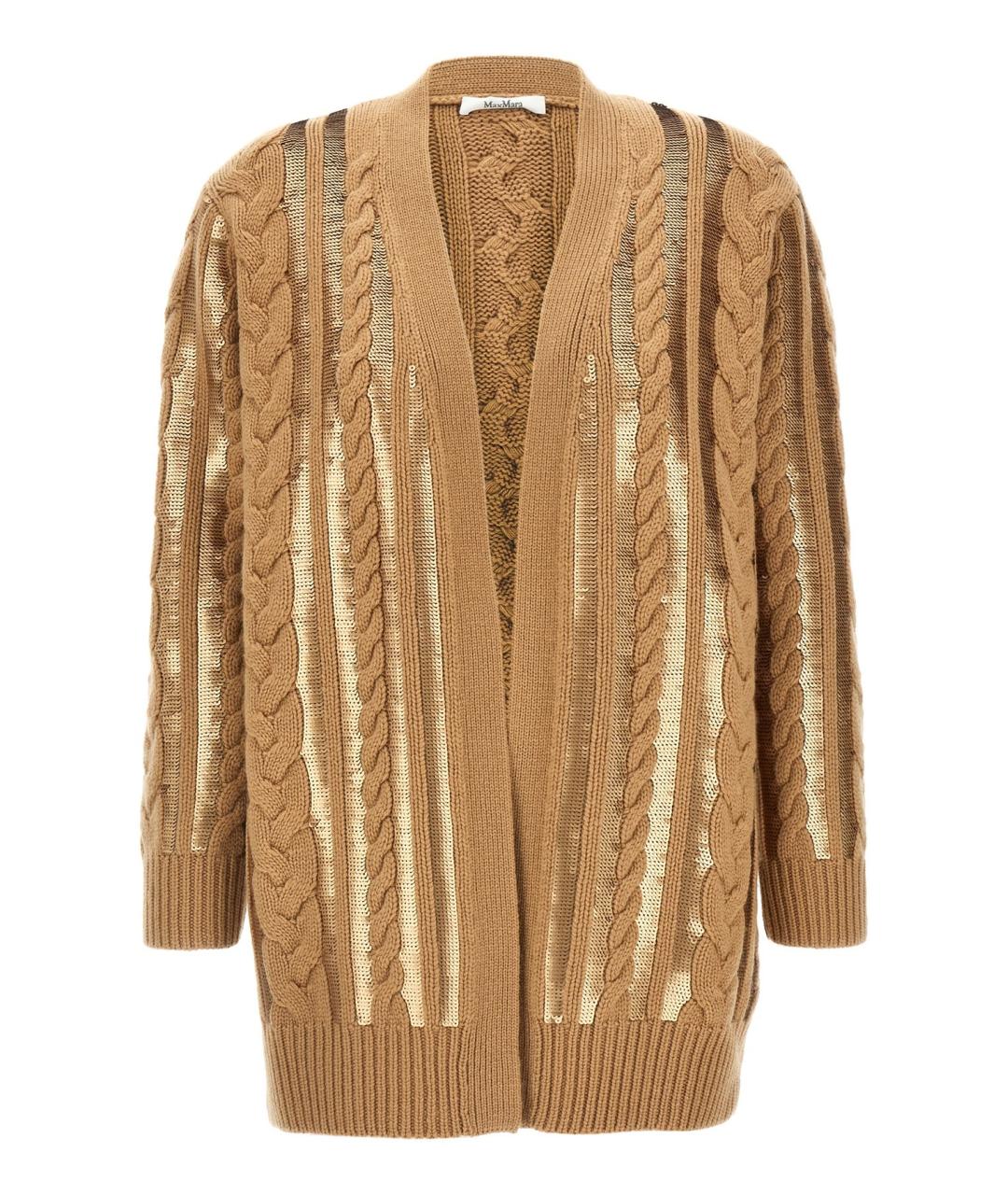 MAX MARA Бежевый шерстяной джемпер / свитер, фото 1
