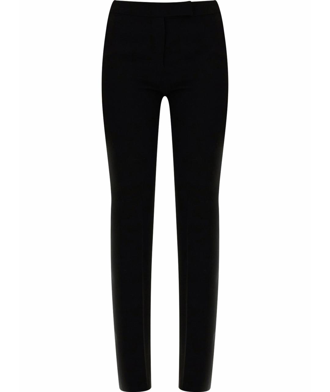 MAX MARA Черные ацетатные прямые брюки, фото 1