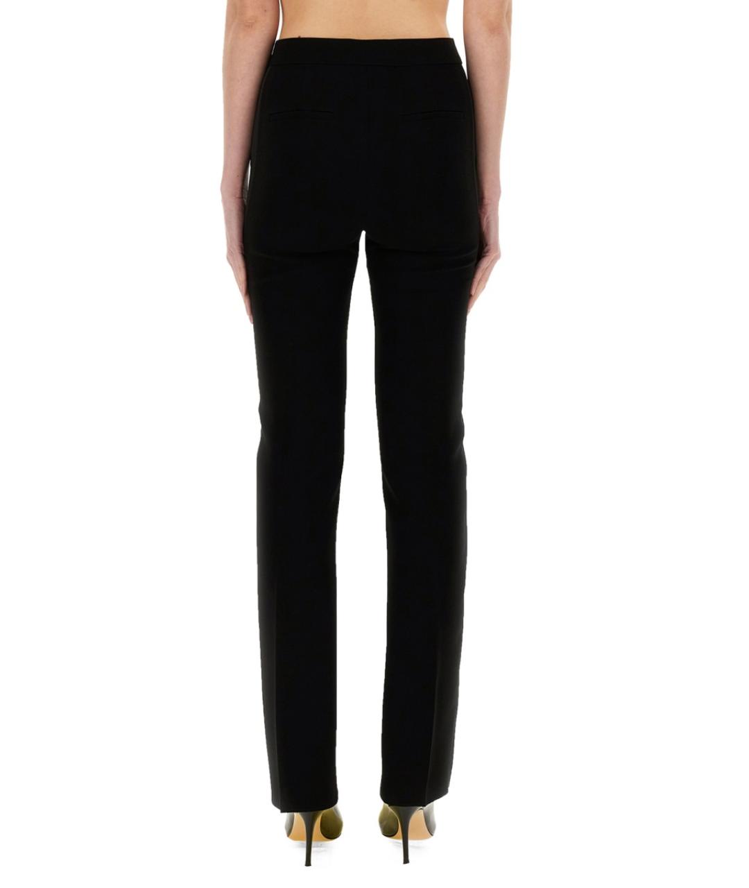 MAX MARA Черные ацетатные прямые брюки, фото 3