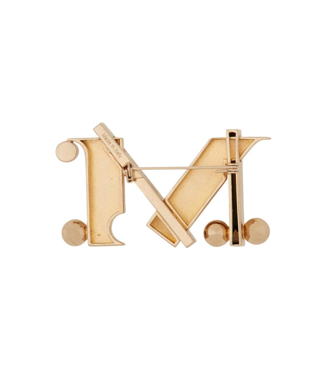 MAX MARA Золотая металлическая булавка / брошь, фото 2