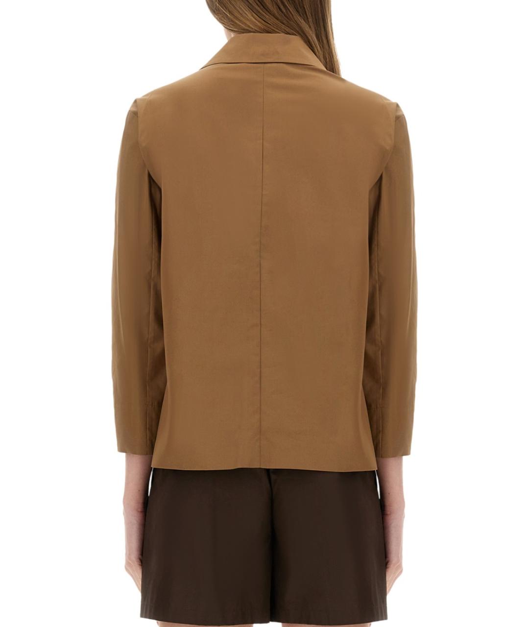 'S MAX MARA Бежевый хлопковый жакет/пиджак, фото 4