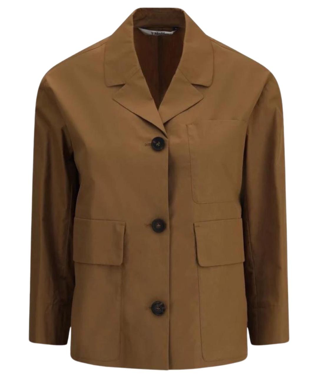 'S MAX MARA Бежевый хлопковый жакет/пиджак, фото 1