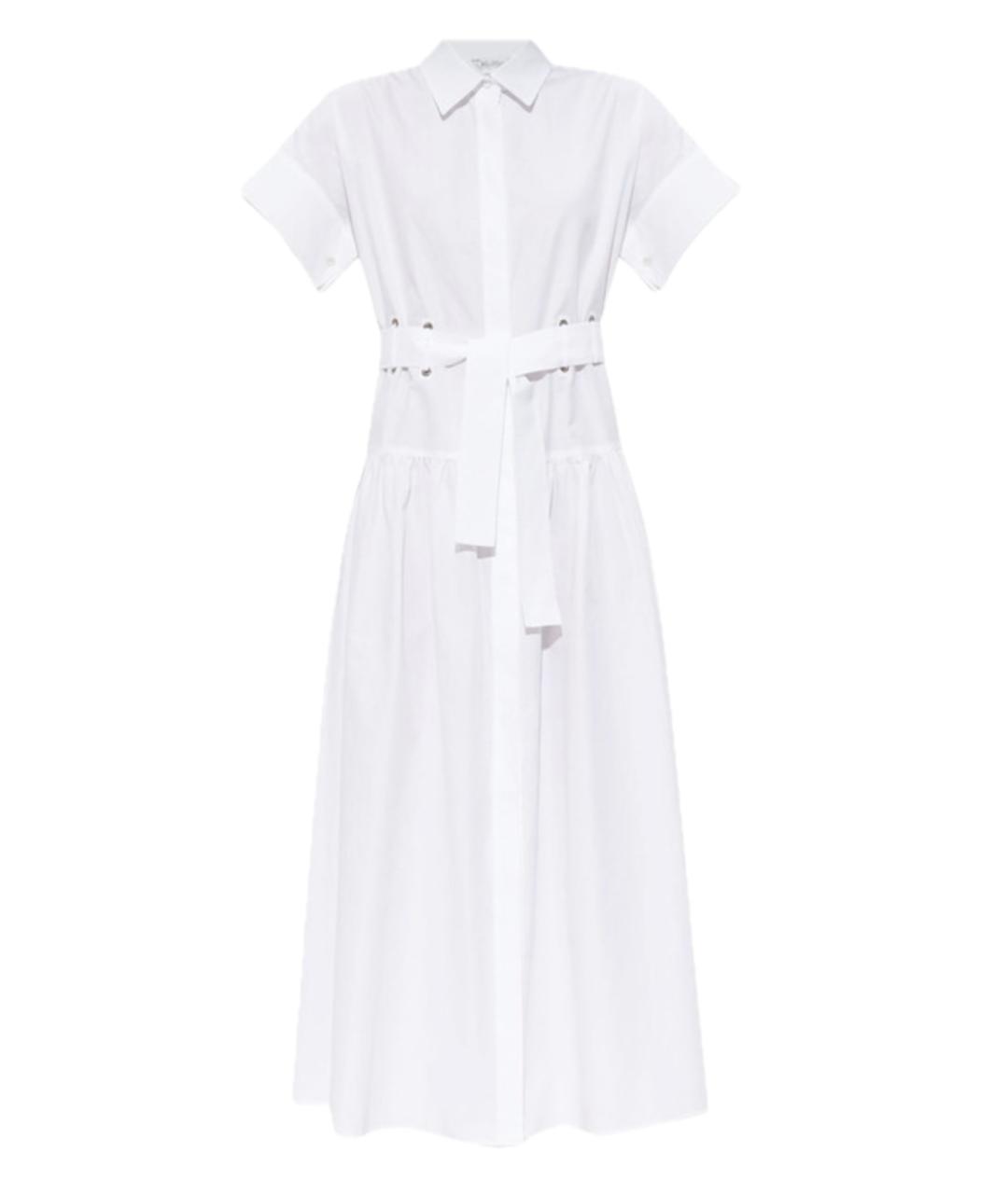 MAX MARA Белое хлопковое повседневное платье, фото 1
