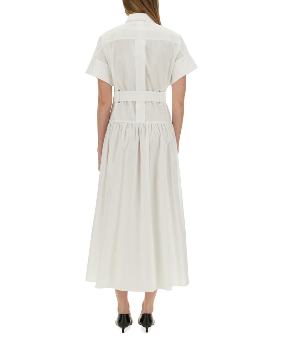 MAX MARA Белое хлопковое повседневное платье, фото 4