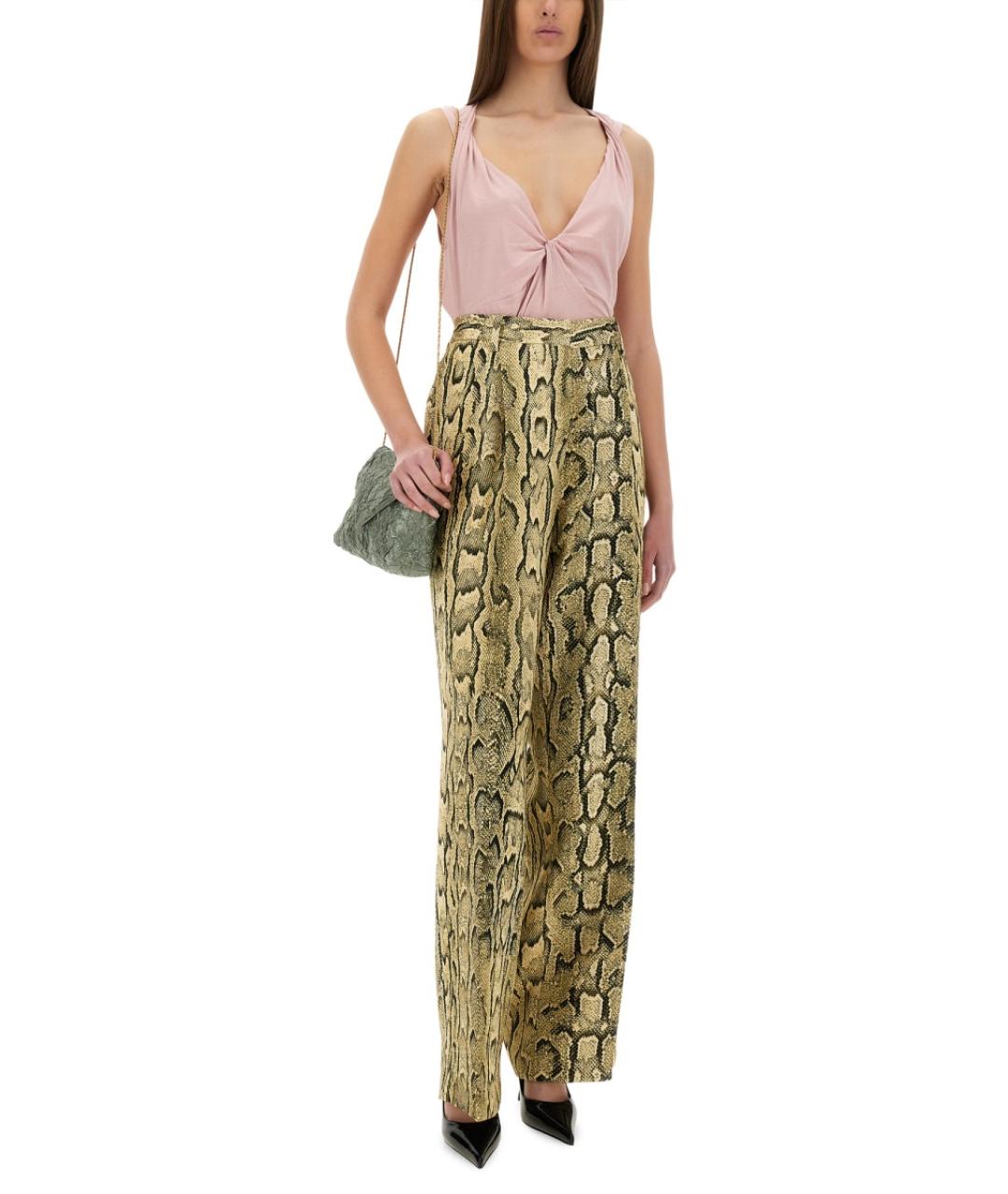 DRIES VAN NOTEN Мульти вискозные прямые брюки, фото 2