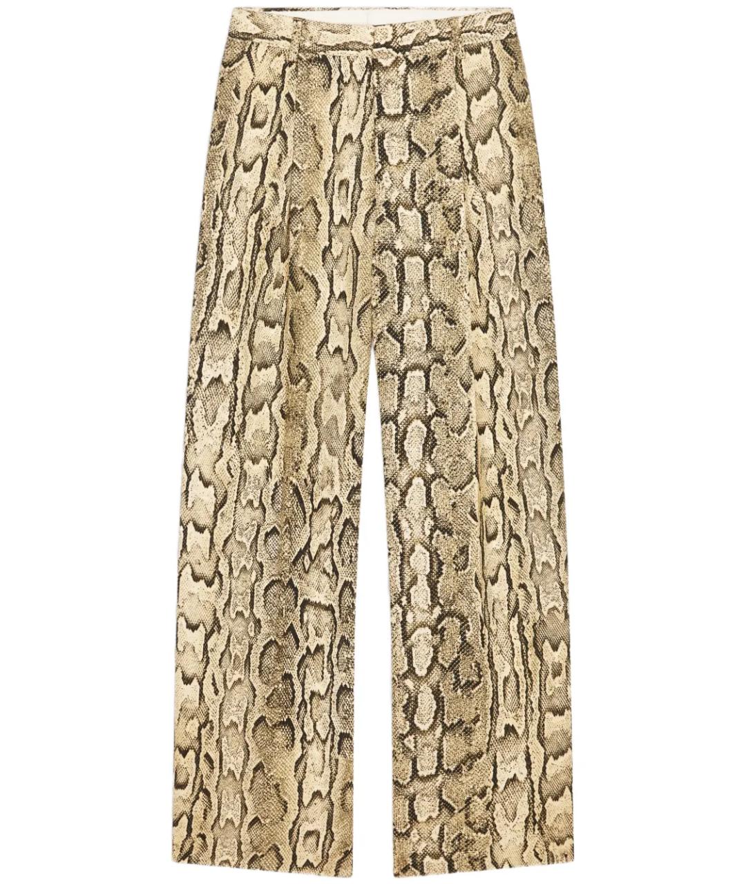 DRIES VAN NOTEN Мульти вискозные прямые брюки, фото 1