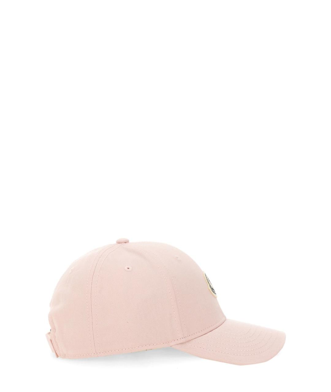 MONCLER Розовая хлопковая кепка, фото 3