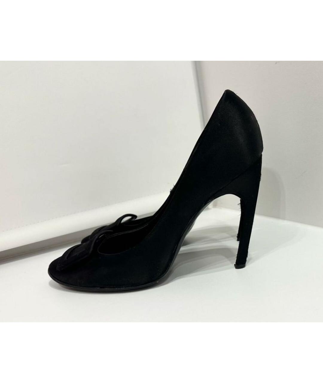 ROGER VIVIER Черные текстильные туфли, фото 5