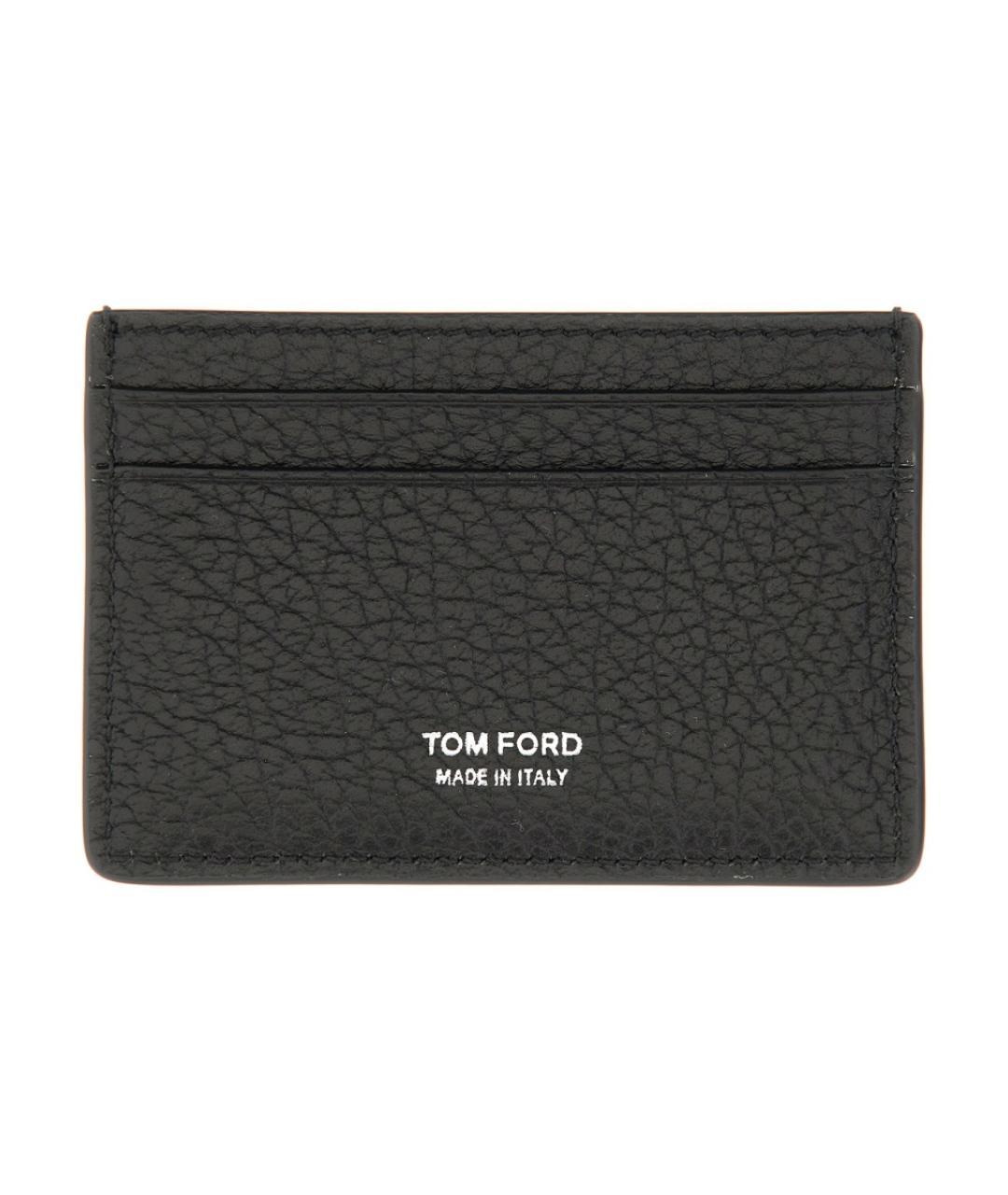 TOM FORD Черный кожаный кардхолдер, фото 1