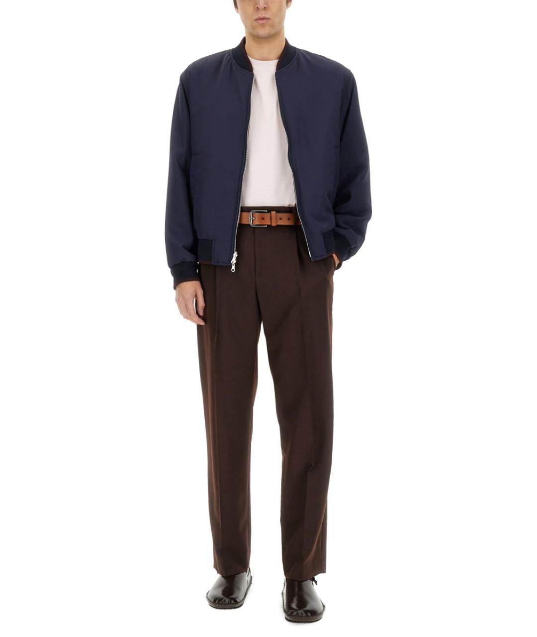 DRIES VAN NOTEN Синяя вискозная куртка, фото 5