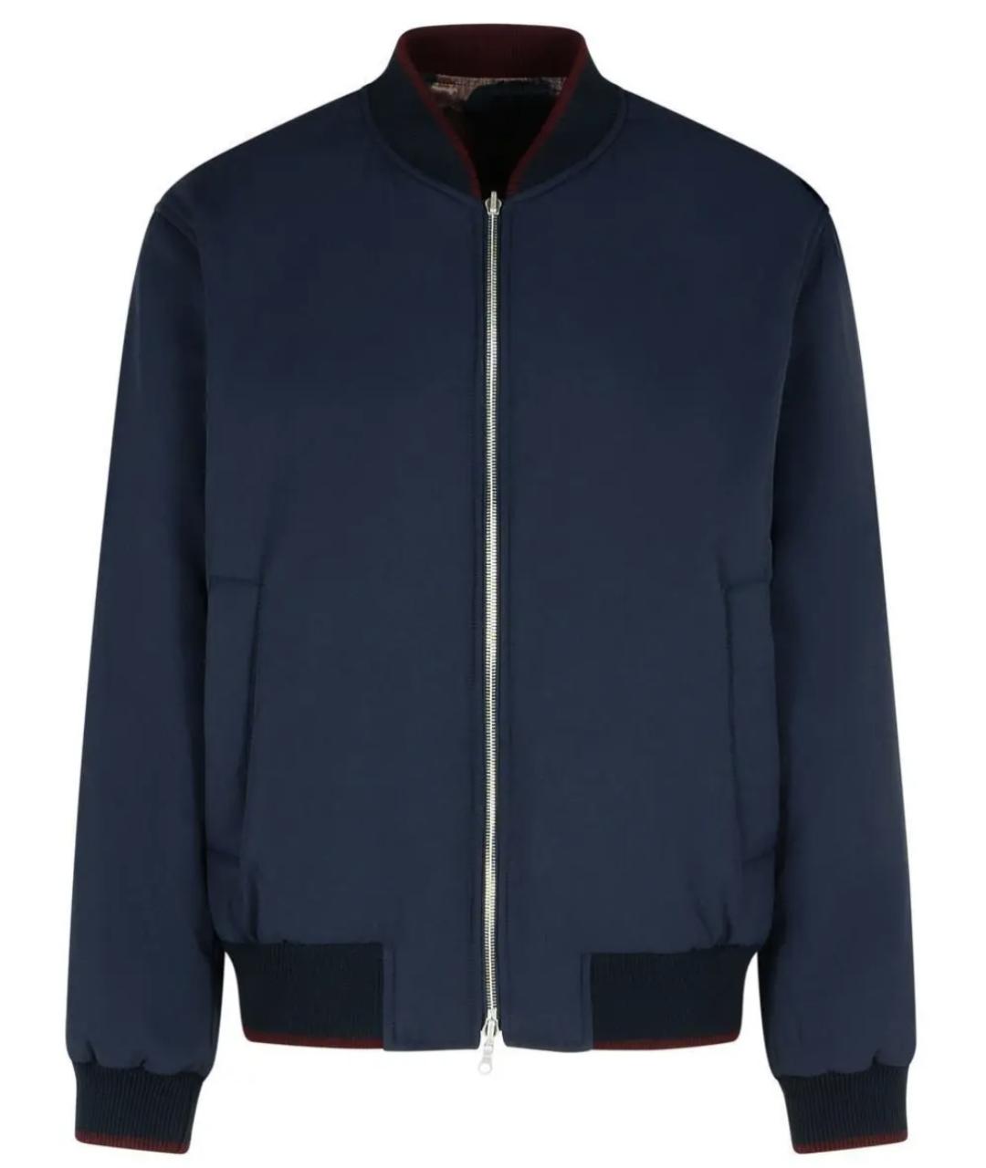 DRIES VAN NOTEN Синяя вискозная куртка, фото 1