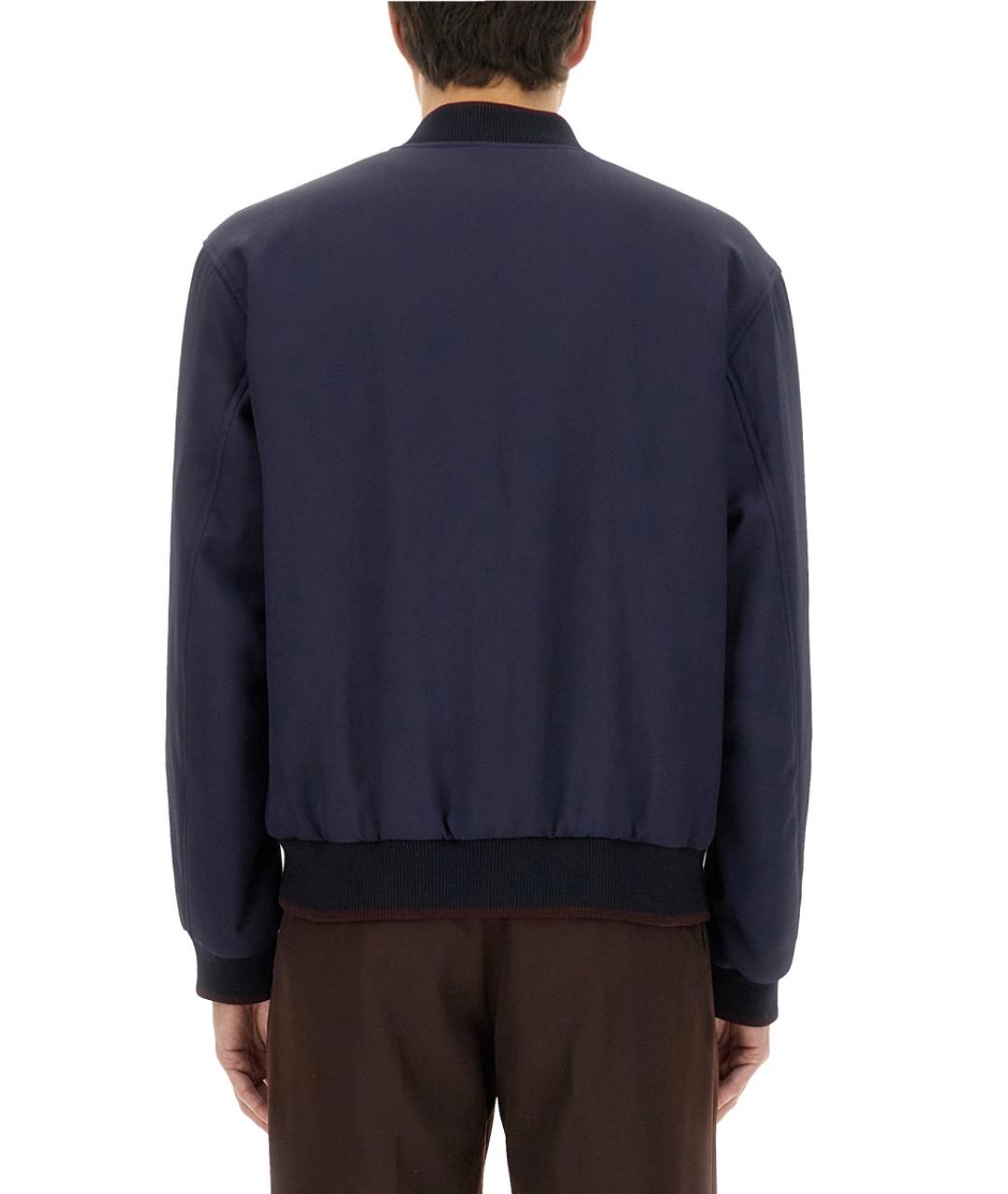 DRIES VAN NOTEN Синяя вискозная куртка, фото 4