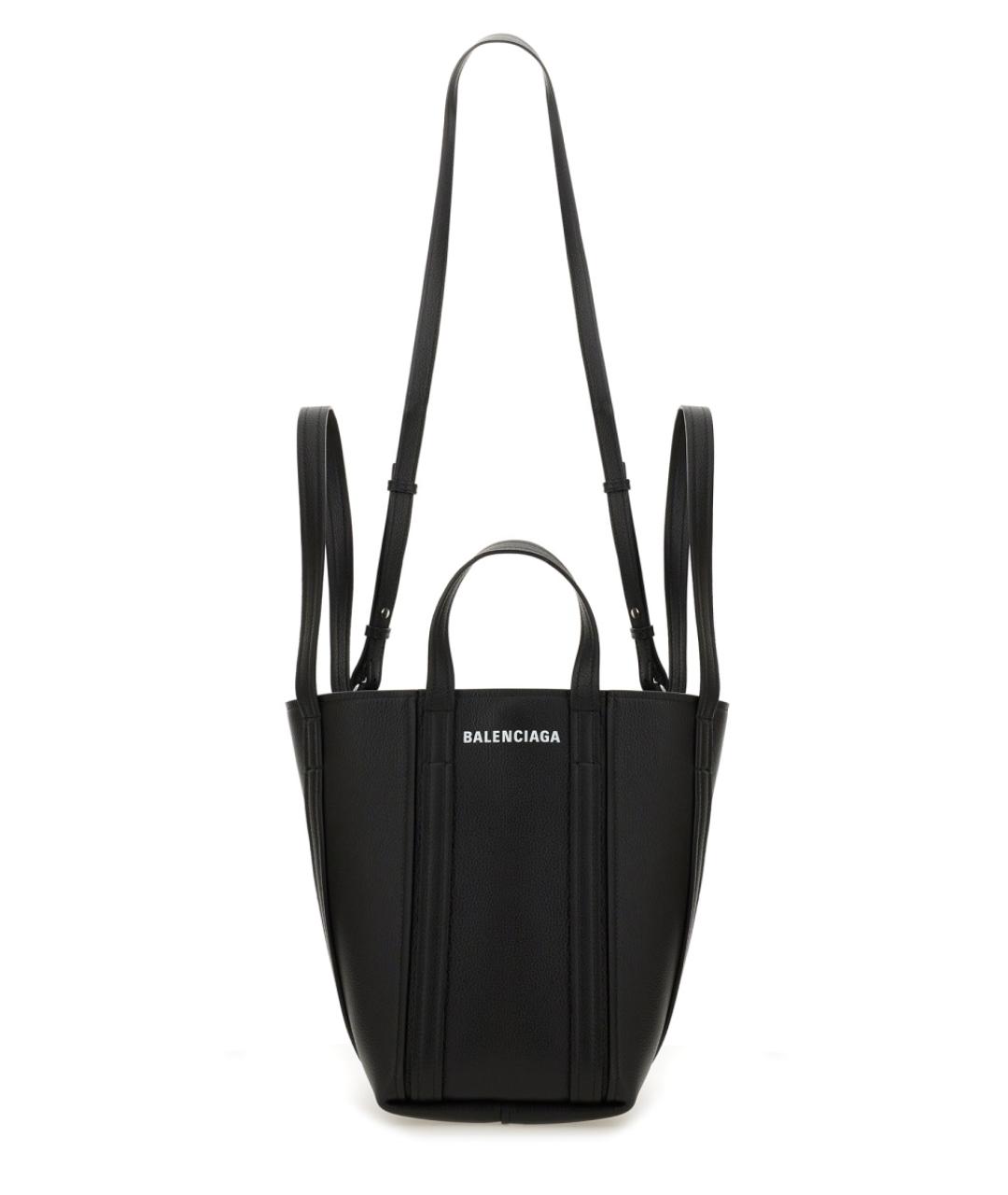 BALENCIAGA Черная кожаная сумка через плечо, фото 2