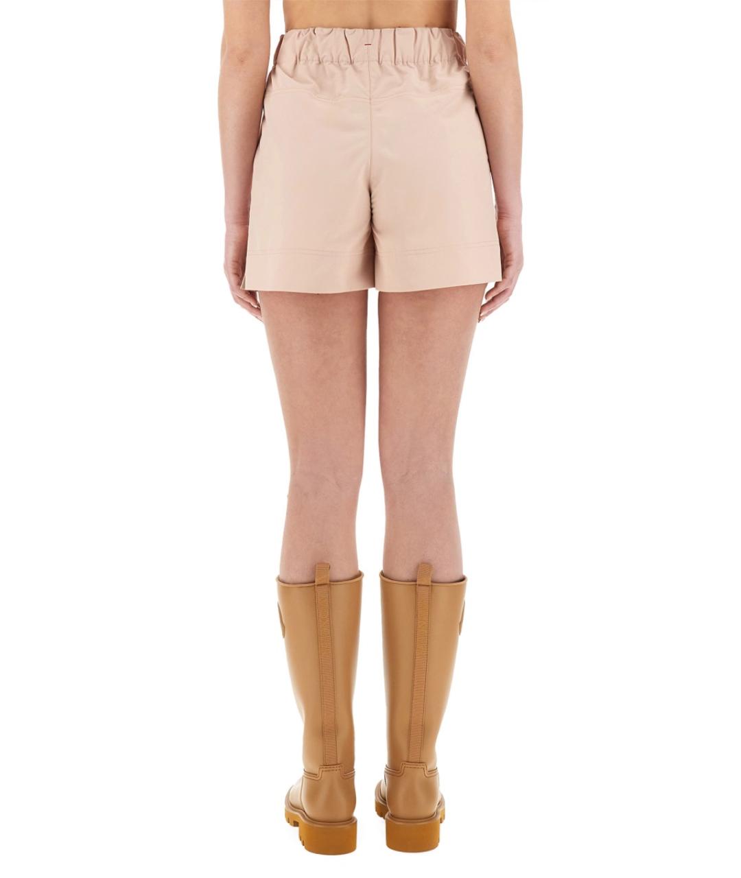 MONCLER GRENOBLE Розовые полиэстеровые шорты, фото 4