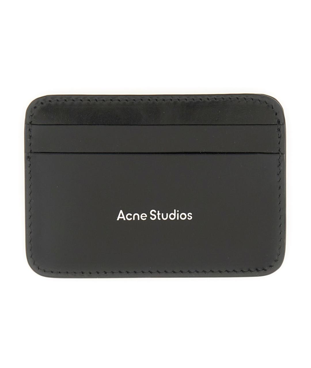 ACNE STUDIOS Черный кожаный кардхолдер, фото 1