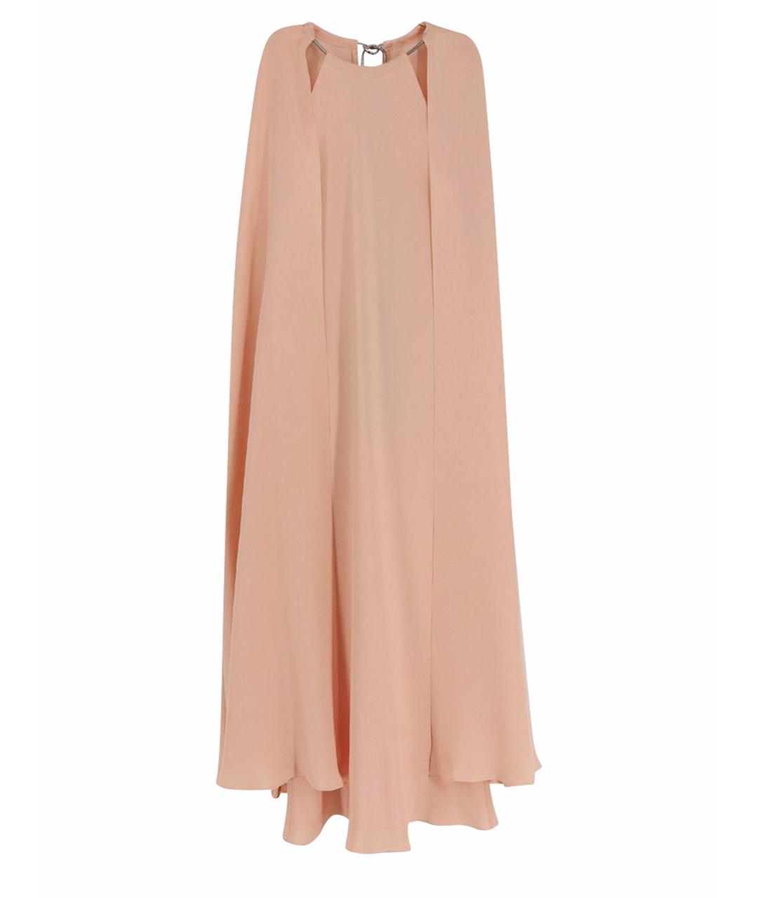 MAX MARA Розовое шелковое повседневное платье, фото 1