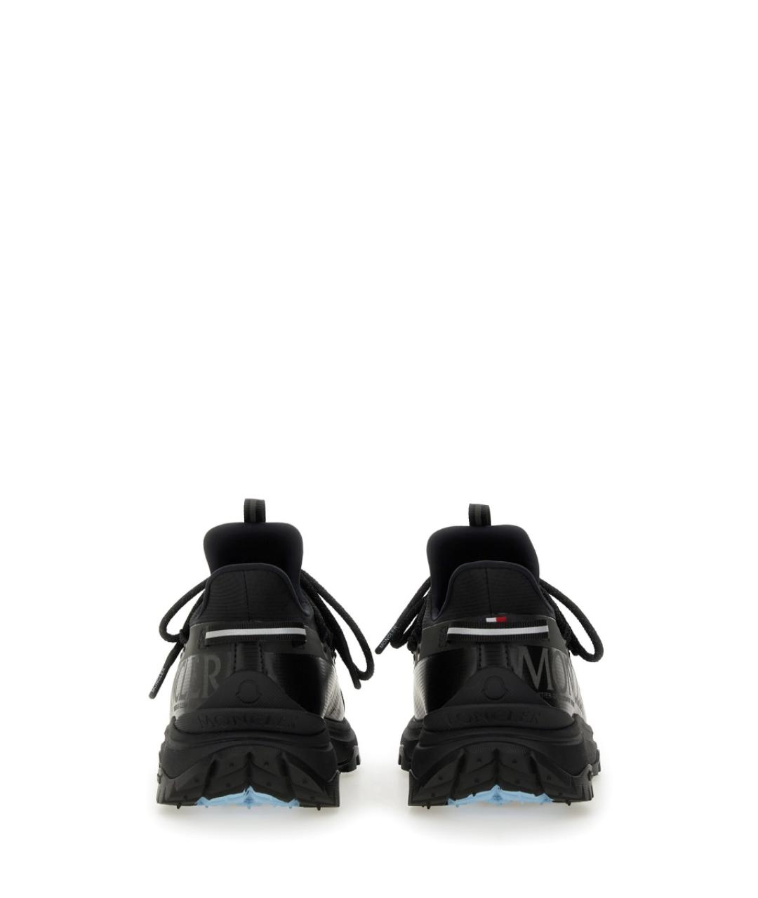 MONCLER Черные синтетические кроссовки, фото 4