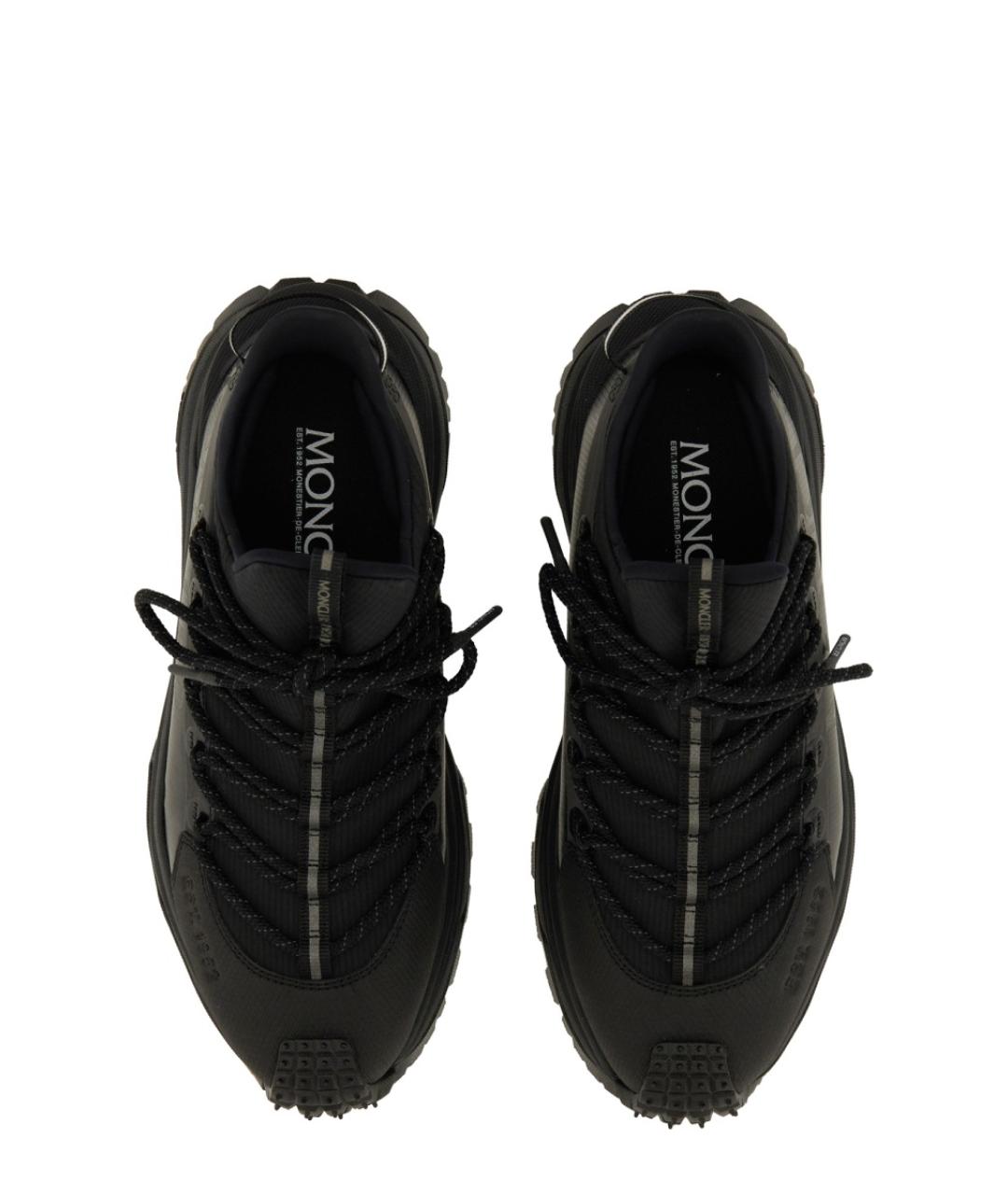 MONCLER Черные синтетические кроссовки, фото 2