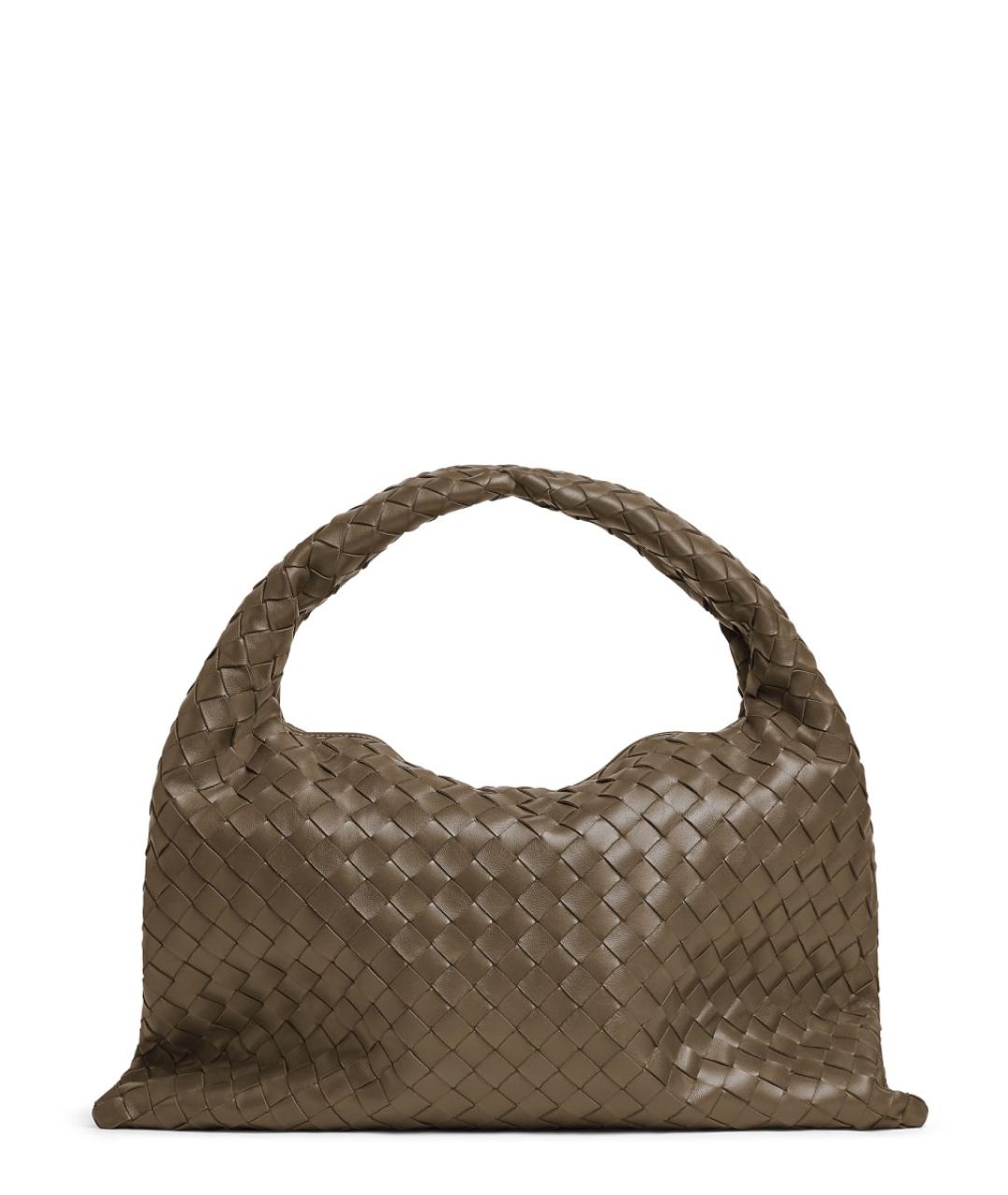 BOTTEGA VENETA Бежевая кожаная сумка с короткими ручками, фото 2