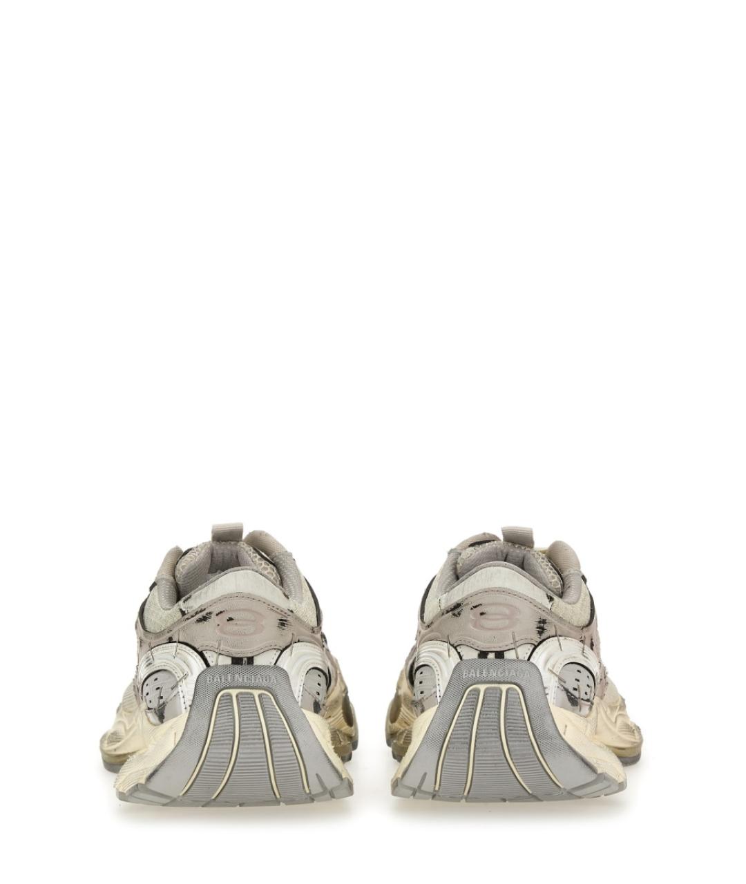 BALENCIAGA Бежевые текстильные кроссовки, фото 3