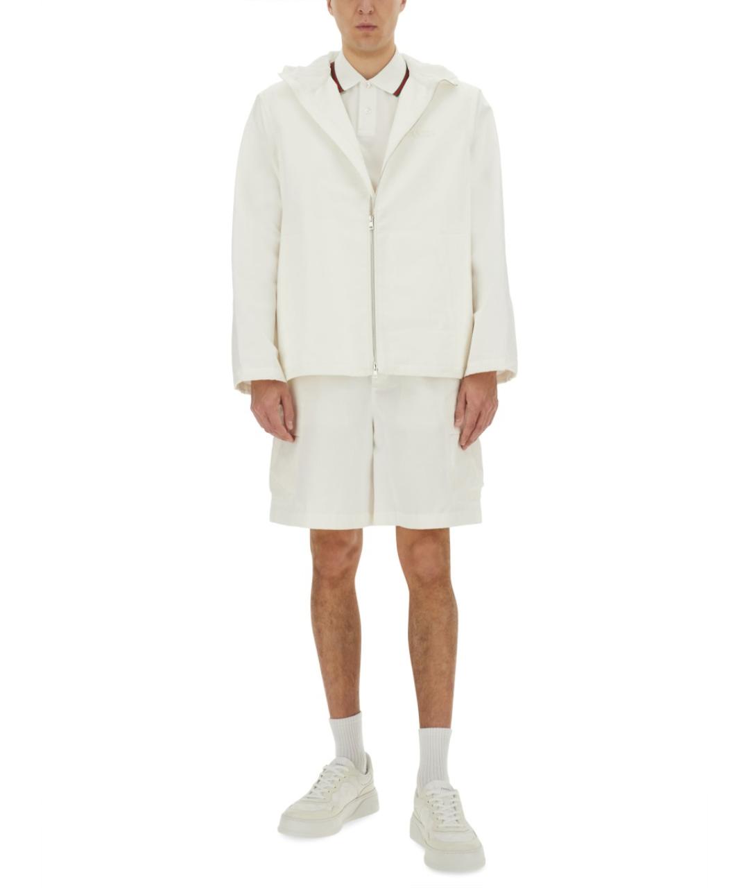 GUCCI Белые хлопковые шорты, фото 3
