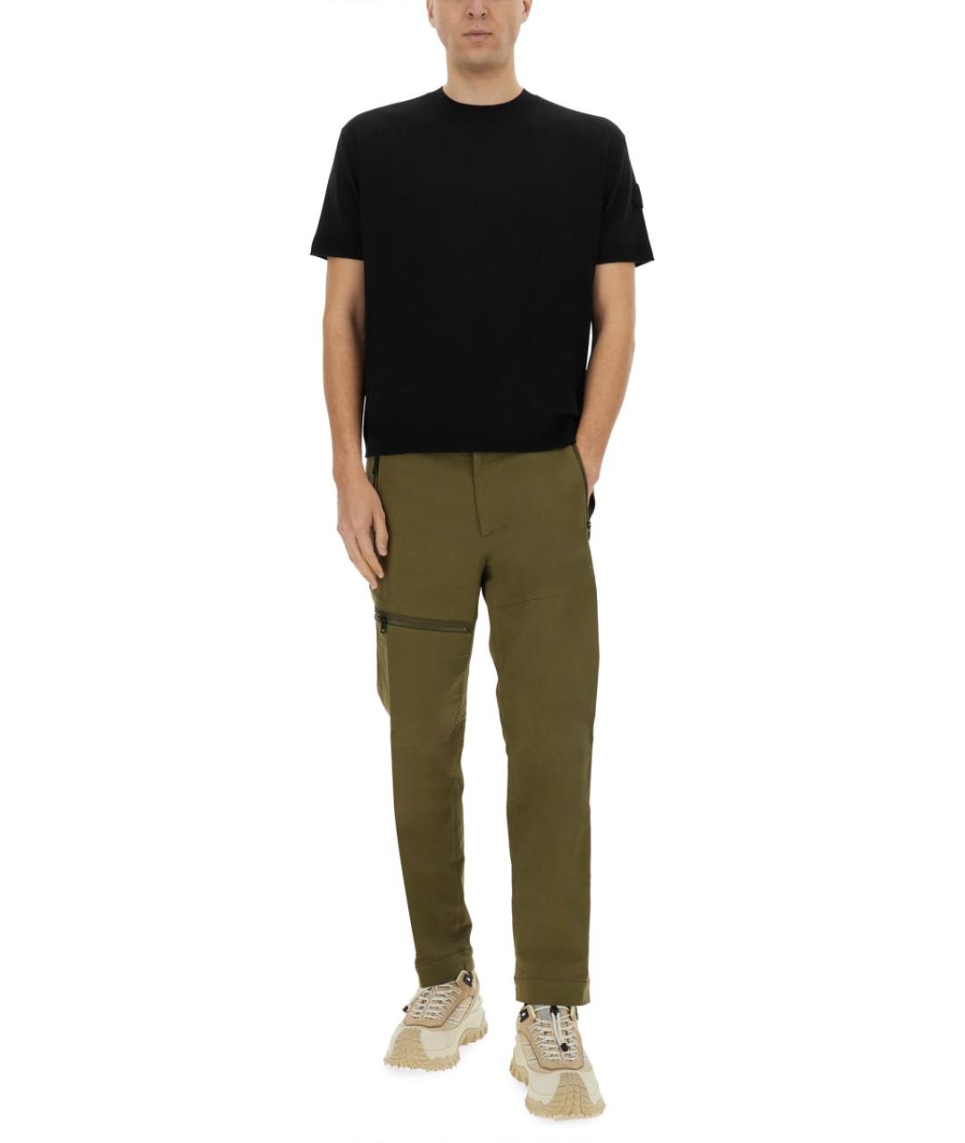 MONCLER Черный хлопковый джемпер / свитер, фото 3