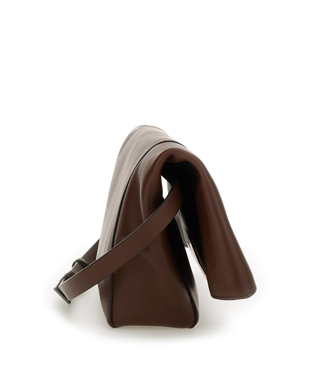 MAX MARA Коричневая кожаная сумка через плечо, фото 4