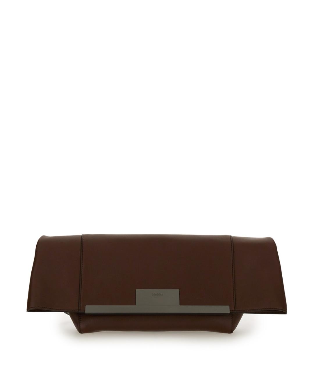 MAX MARA Коричневая кожаная сумка через плечо, фото 1