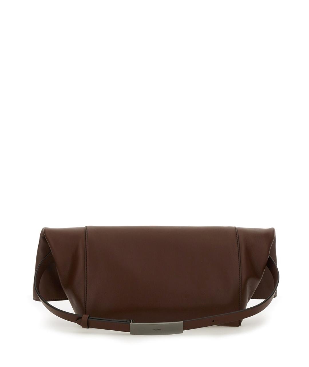 MAX MARA Коричневая кожаная сумка через плечо, фото 2