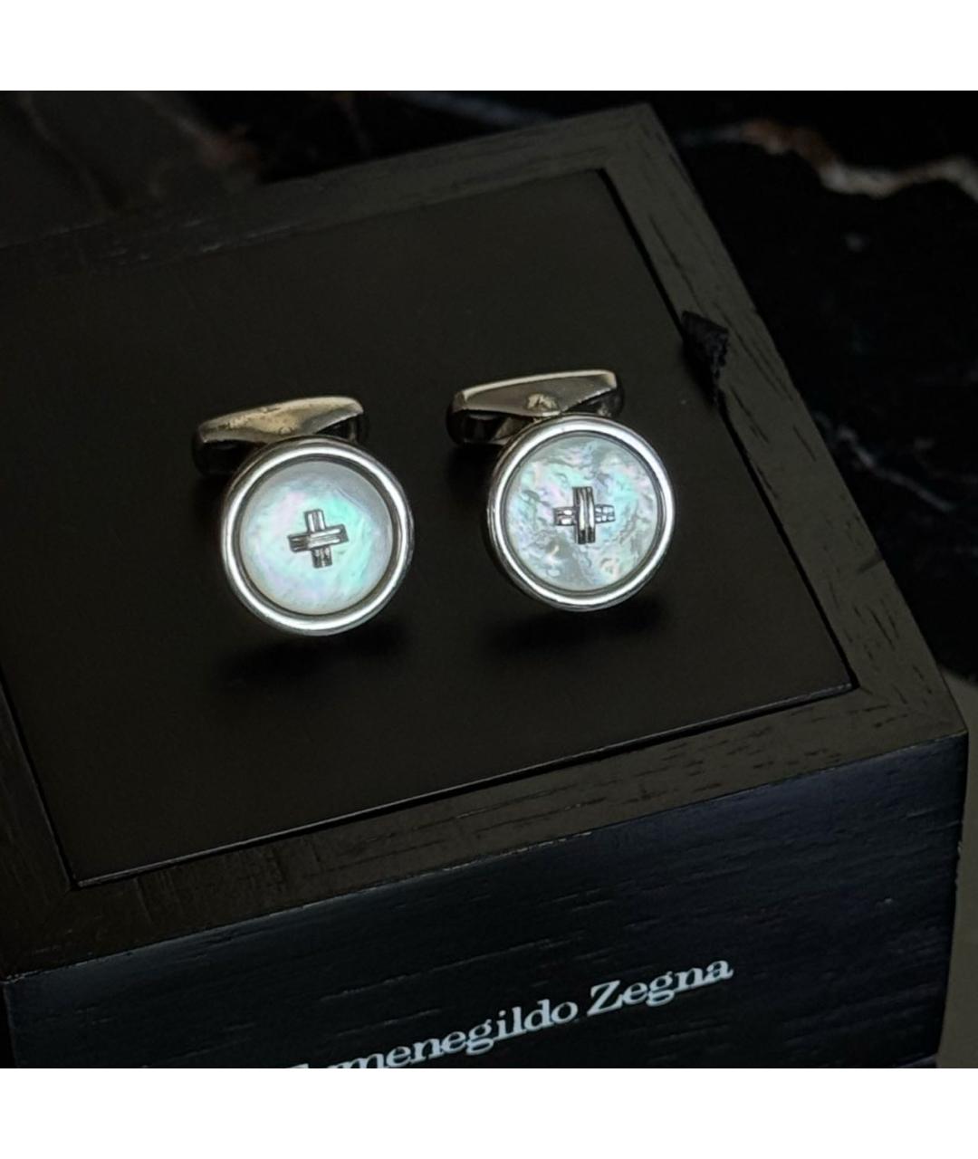 ERMENEGILDO ZEGNA XXX Серебряные серебряные запонки, фото 6