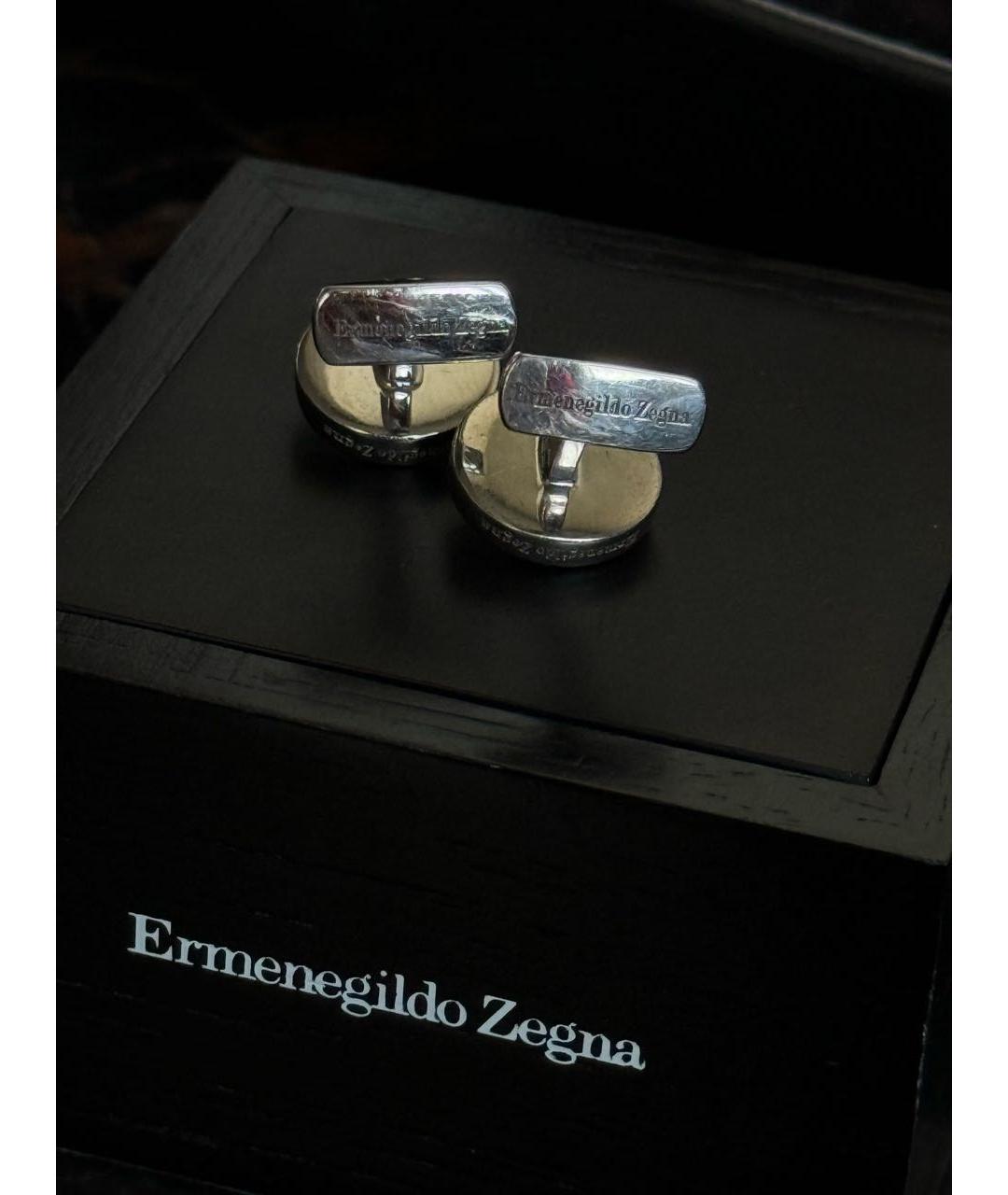ERMENEGILDO ZEGNA XXX Серебряные серебряные запонки, фото 2