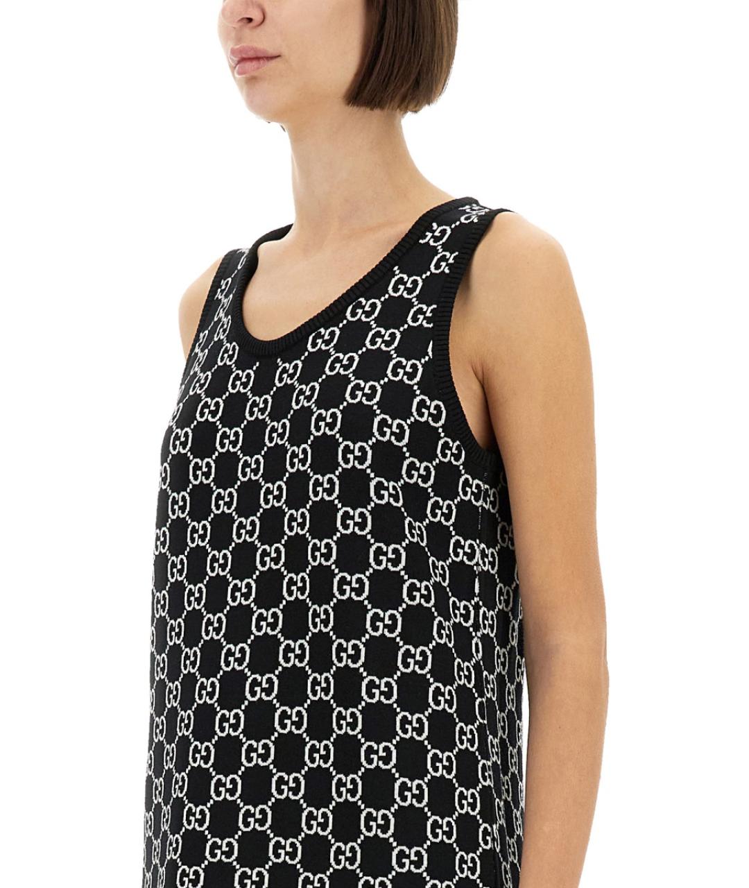 GUCCI Мульти шерстяное повседневное платье, фото 3