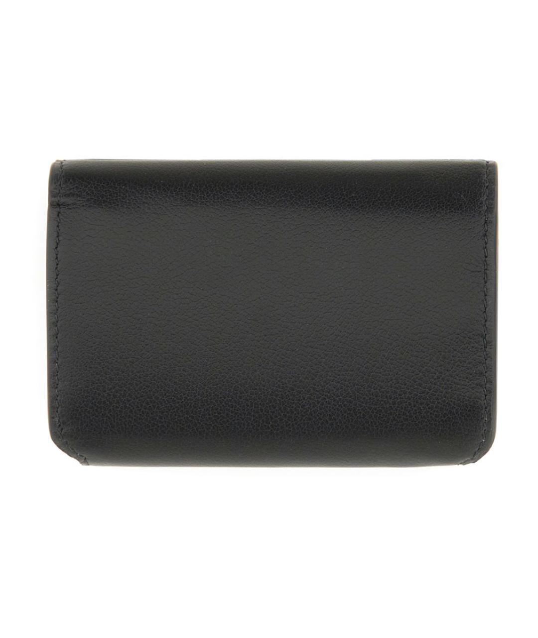 BALENCIAGA Черный кожаный кошелек, фото 2
