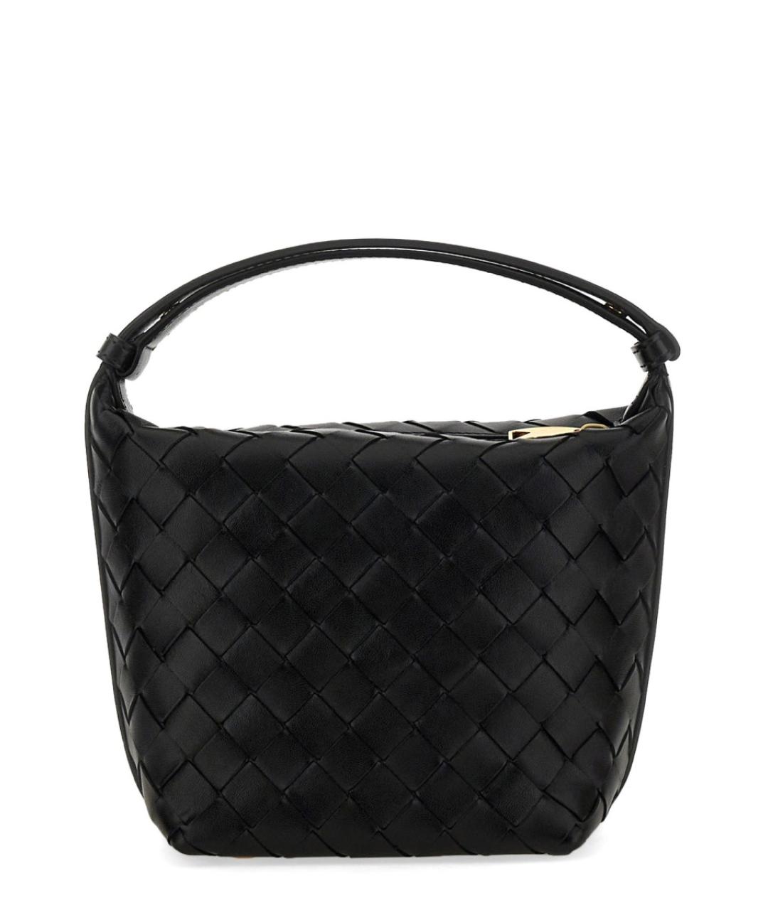 BOTTEGA VENETA Черная кожаная сумка тоут, фото 1
