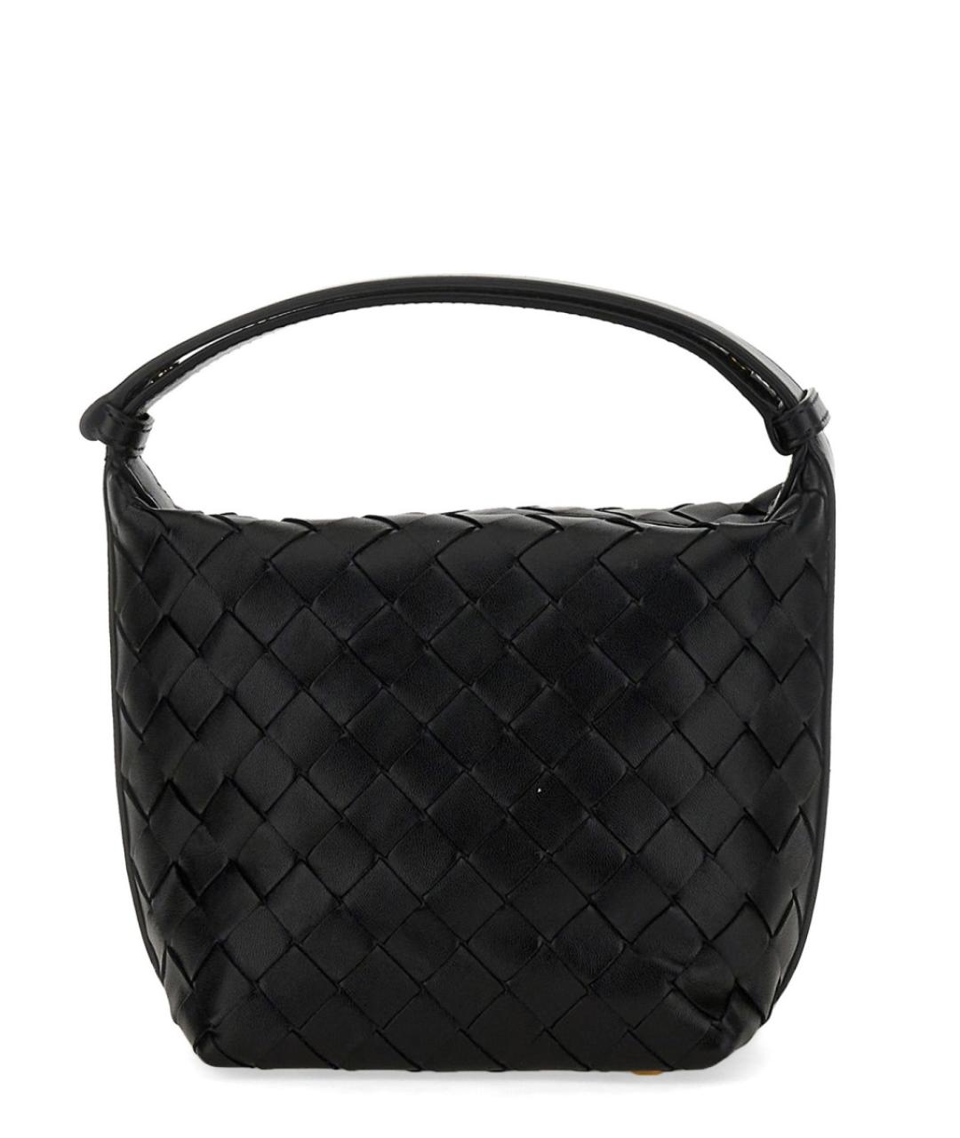 BOTTEGA VENETA Черная кожаная сумка тоут, фото 4