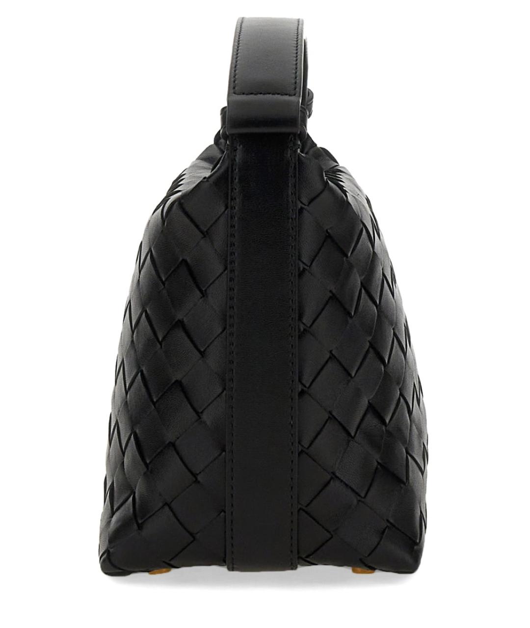 BOTTEGA VENETA Черная кожаная сумка тоут, фото 3