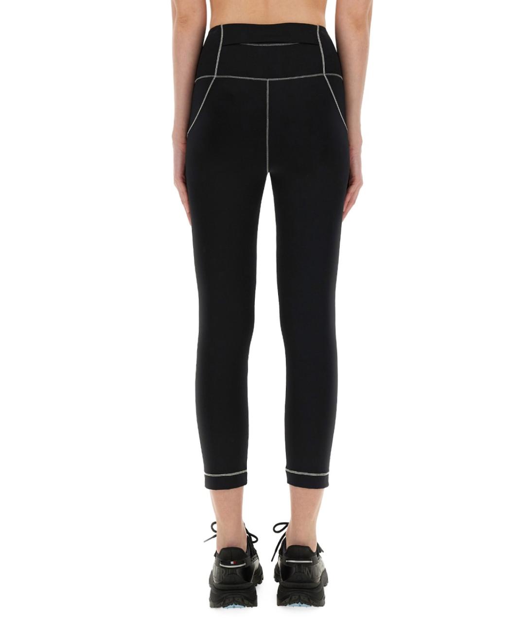 MONCLER GRENOBLE Черные полиамидовые леггинсы и велосипедки, фото 4